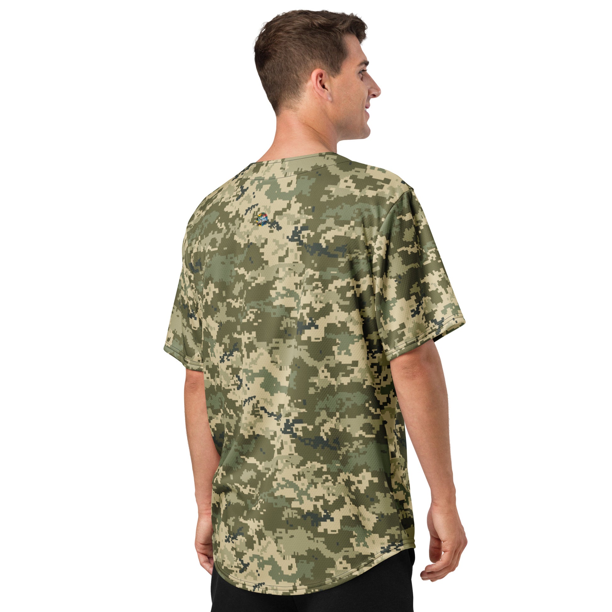 Green Camo Baseball Jersey | Ukraine Green Camouflage Camo Colors