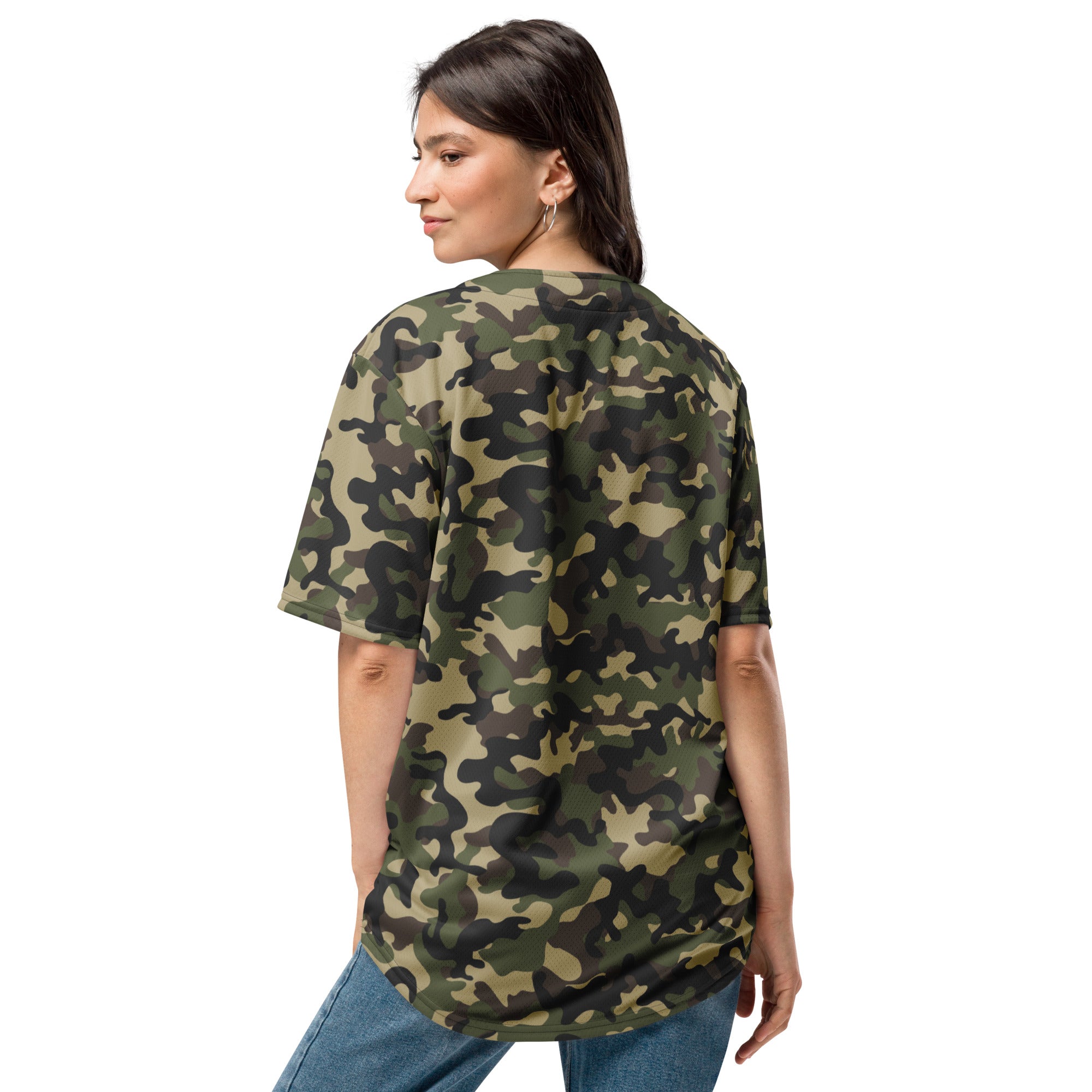 Camo Baseball Jersey | Classic MIlitary Brown Style Camo Colors
