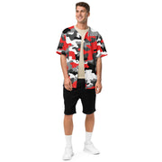 Camo Baseball Jersey | Red, Gray, Black & White Style Camo Colors