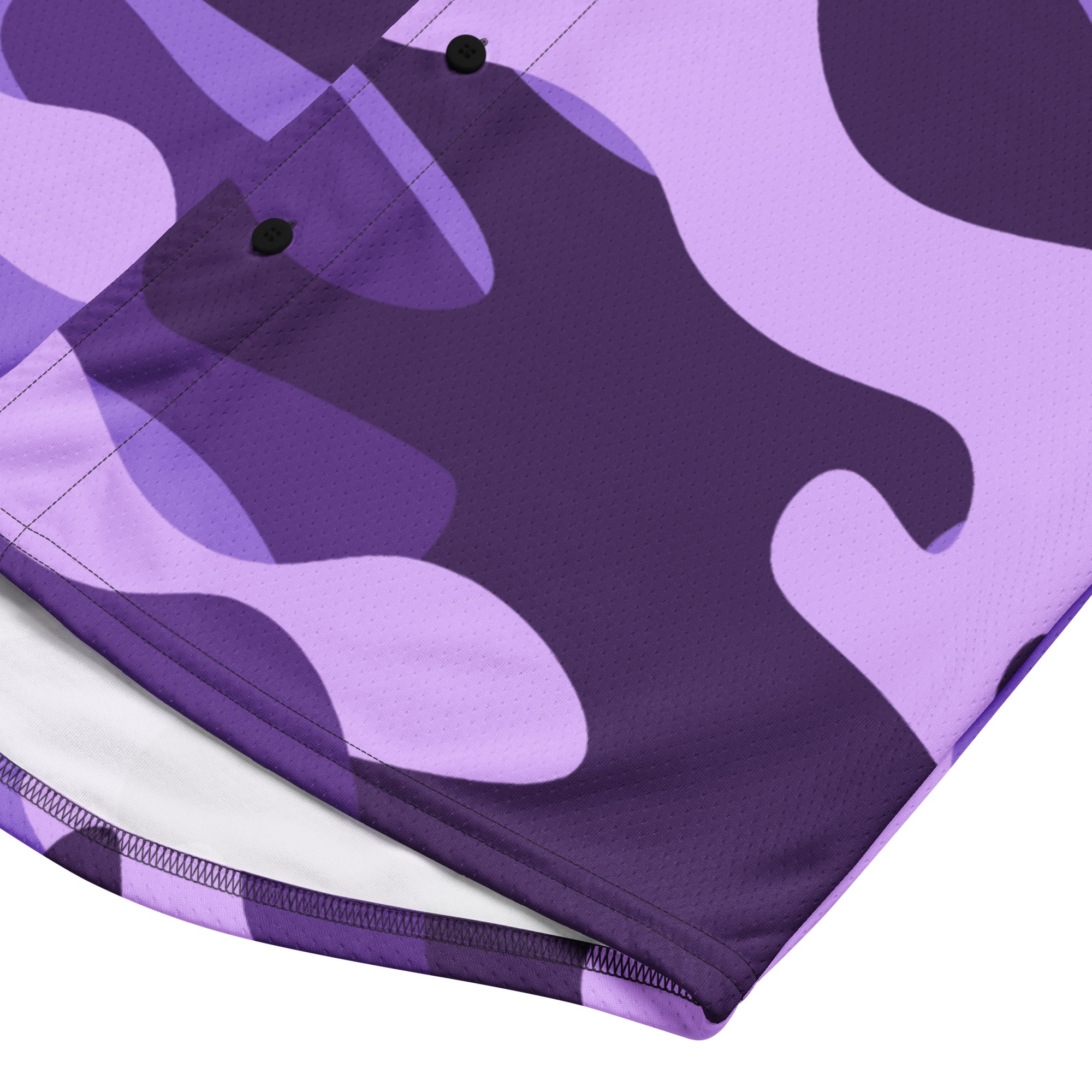 Baseball Jersey | Unisex | Purple, Blue and Mauve Camouflage Camo Colors