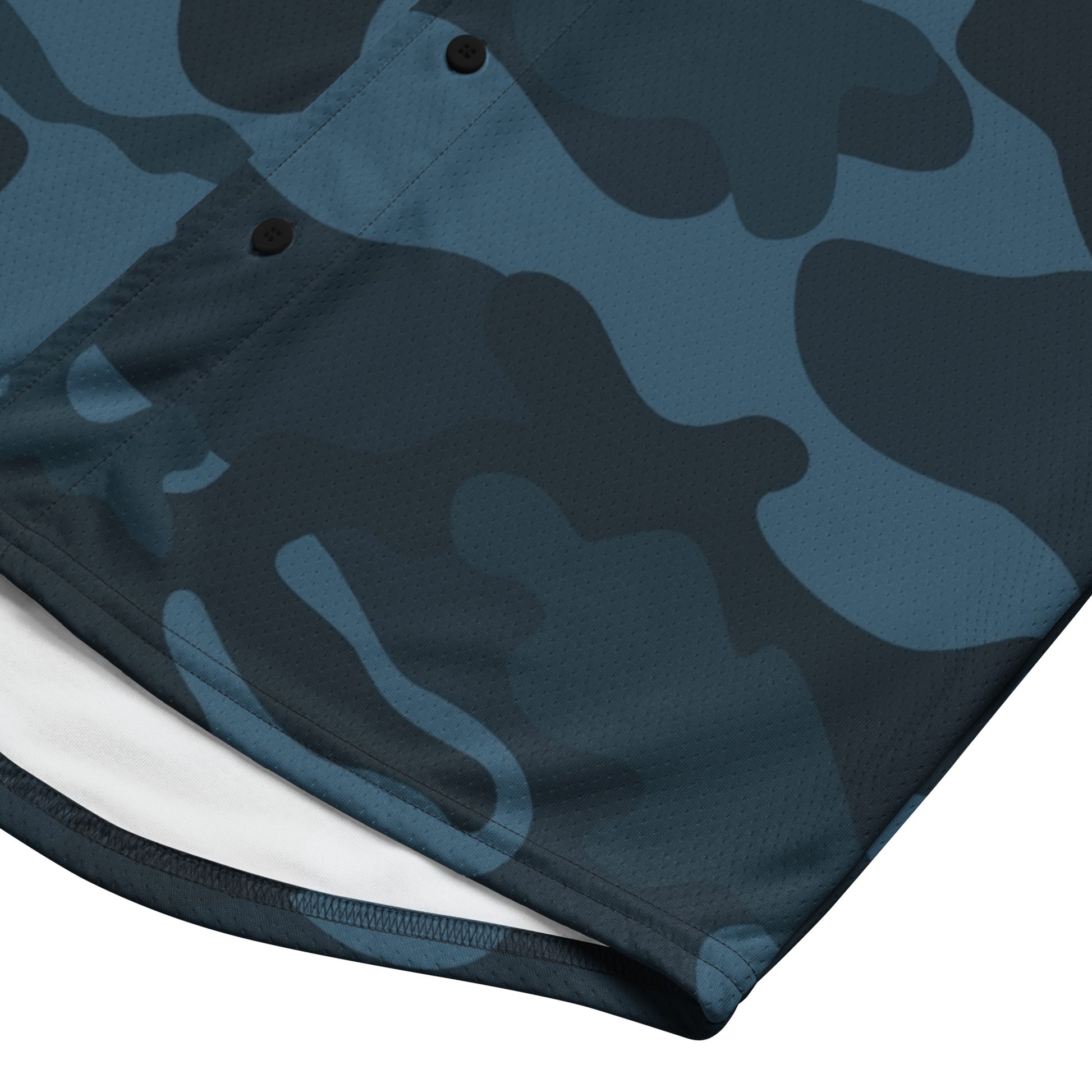 Camo Baseball Jersey | Military Blue Camouflage Style Camo Colors