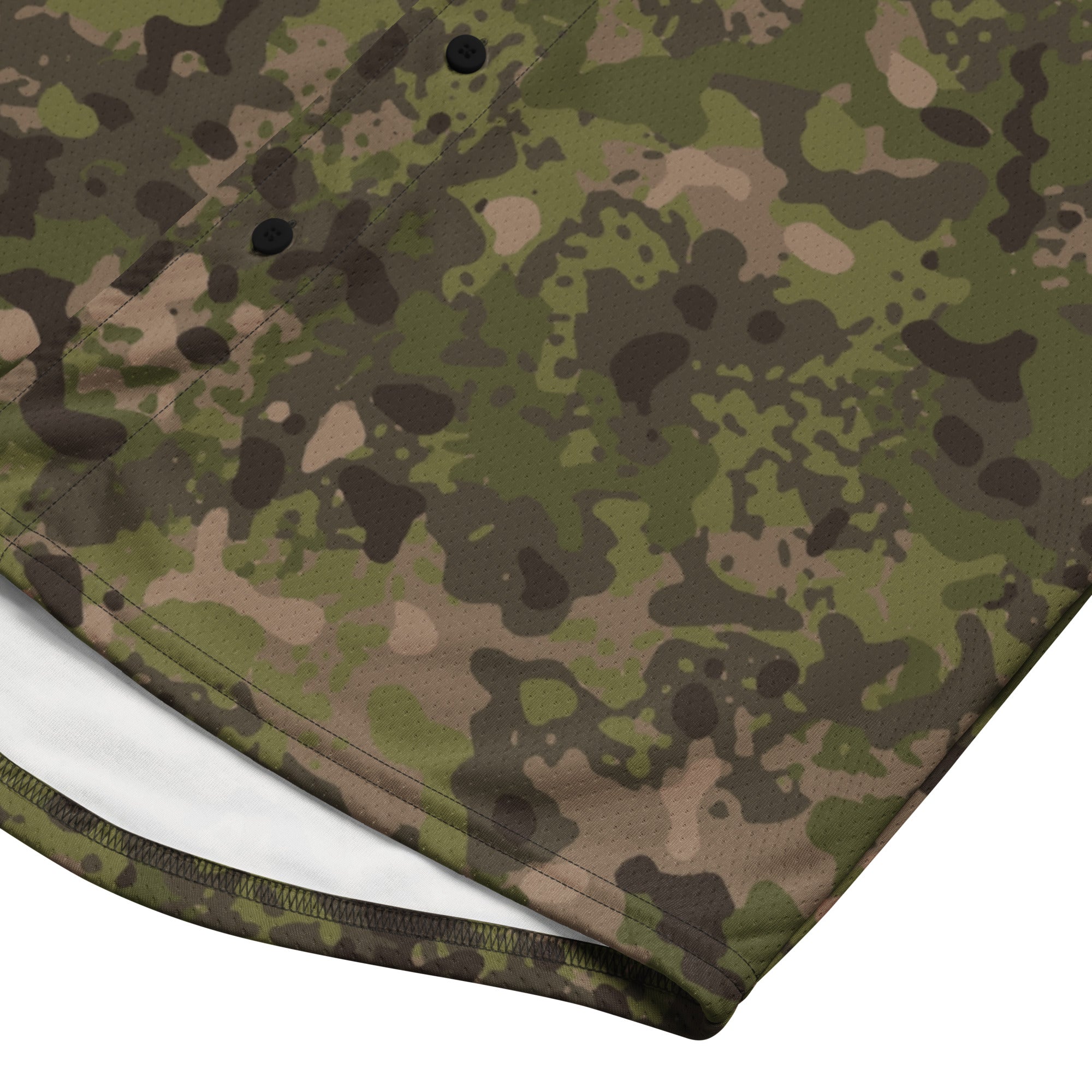 Camo Baseball Jersey | Hunting Brown Camouflage Style Camo Colors