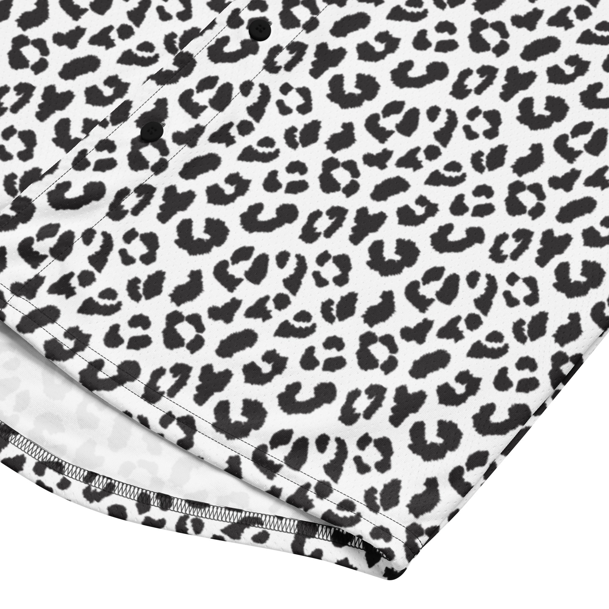 Leopard Jersey | Black and White Pattern Camo Colors