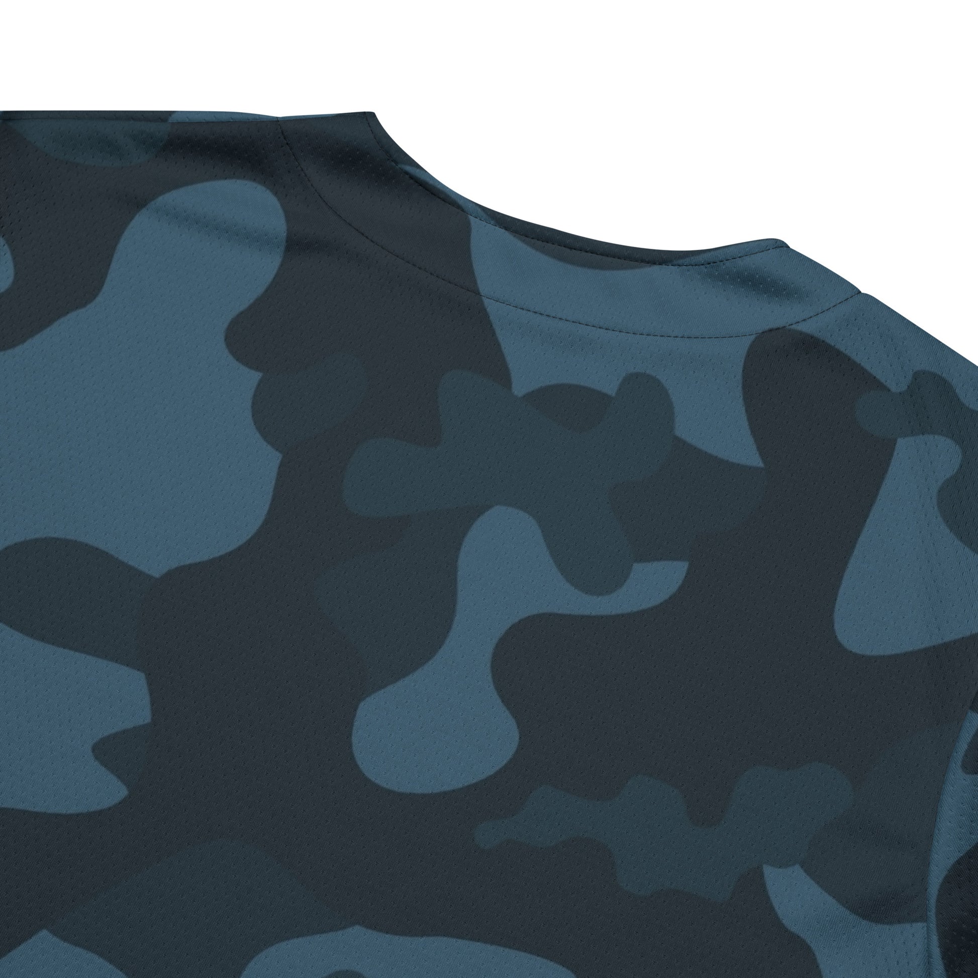 Camo Baseball Jersey | Military Blue Camouflage Style Camo Colors