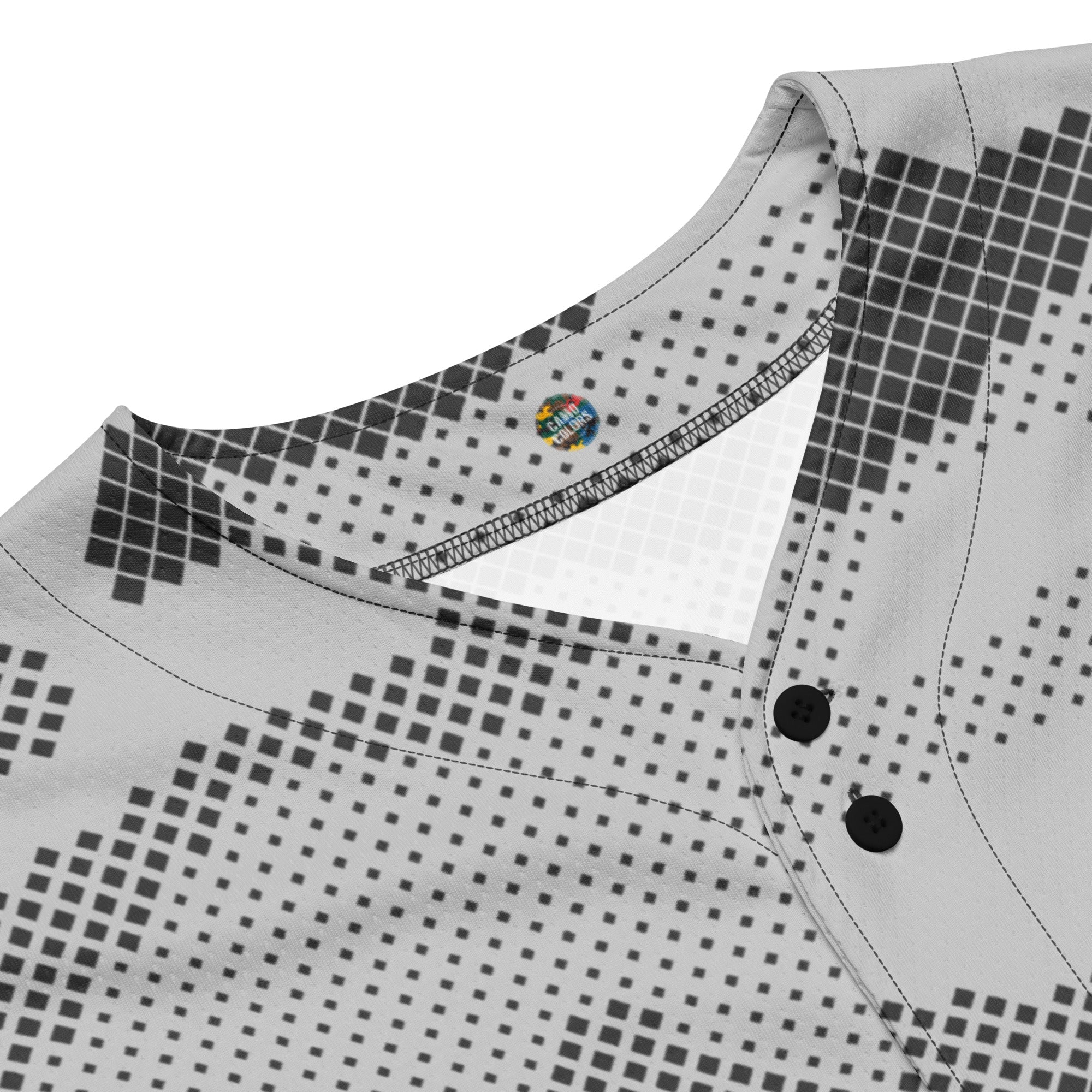 Baseball Jersey | Unisex | Gray Digital Camouflage Camo Colors