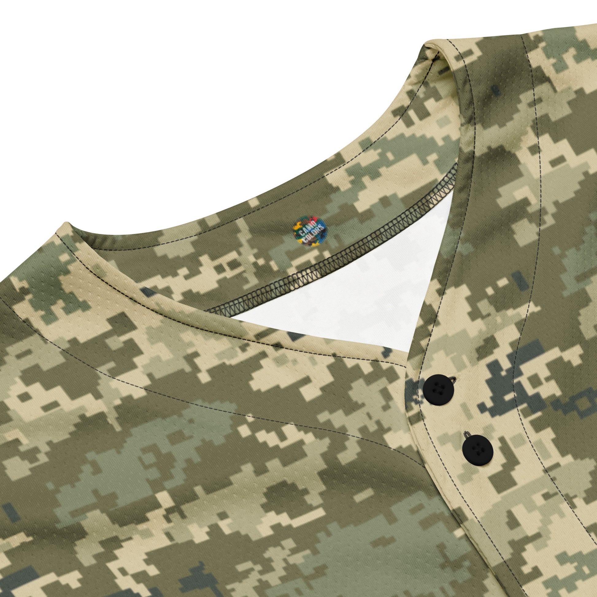 Green Camo Baseball Jersey | Ukraine Green Camouflage Camo Colors
