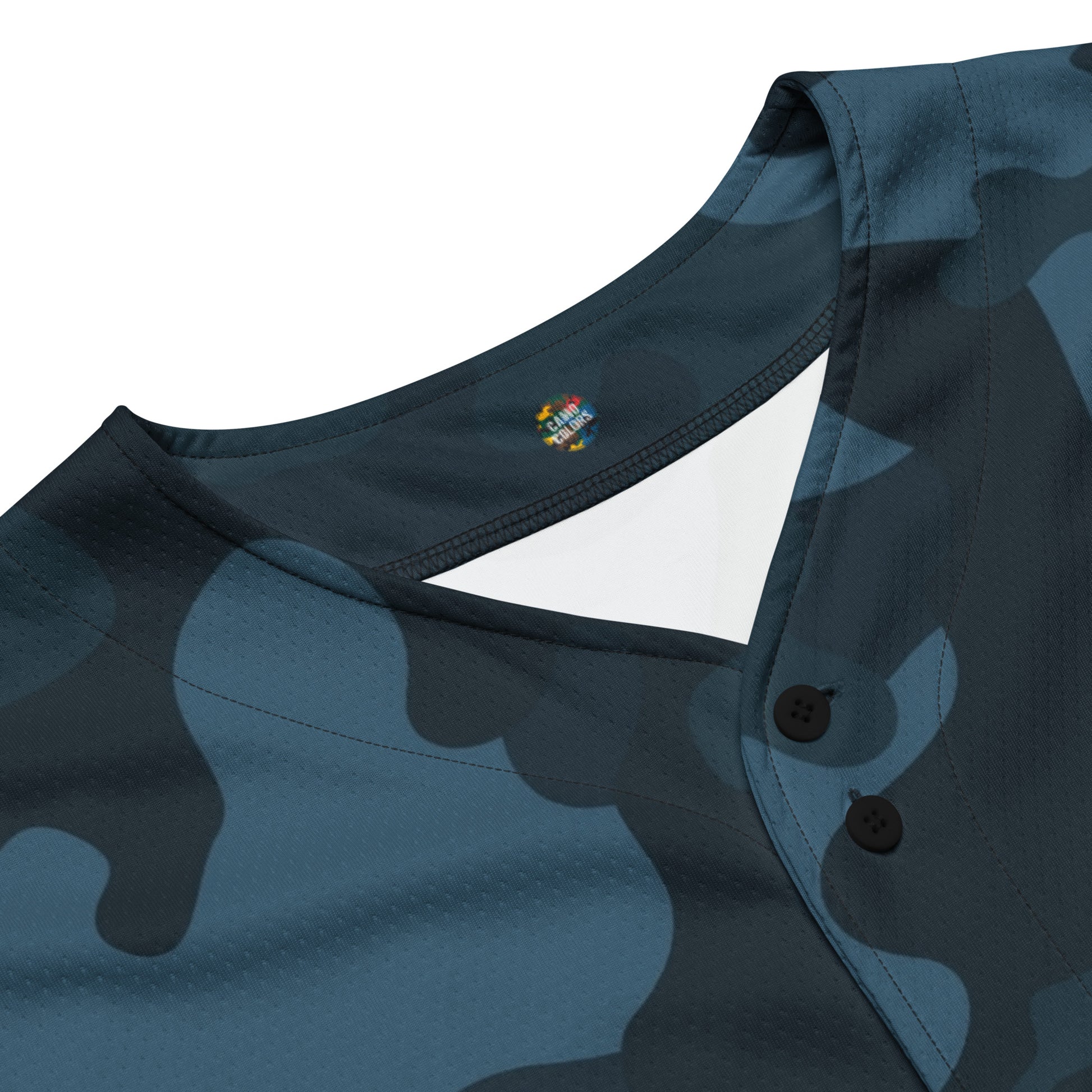 Camo Baseball Jersey | Military Blue Camouflage Style Camo Colors
