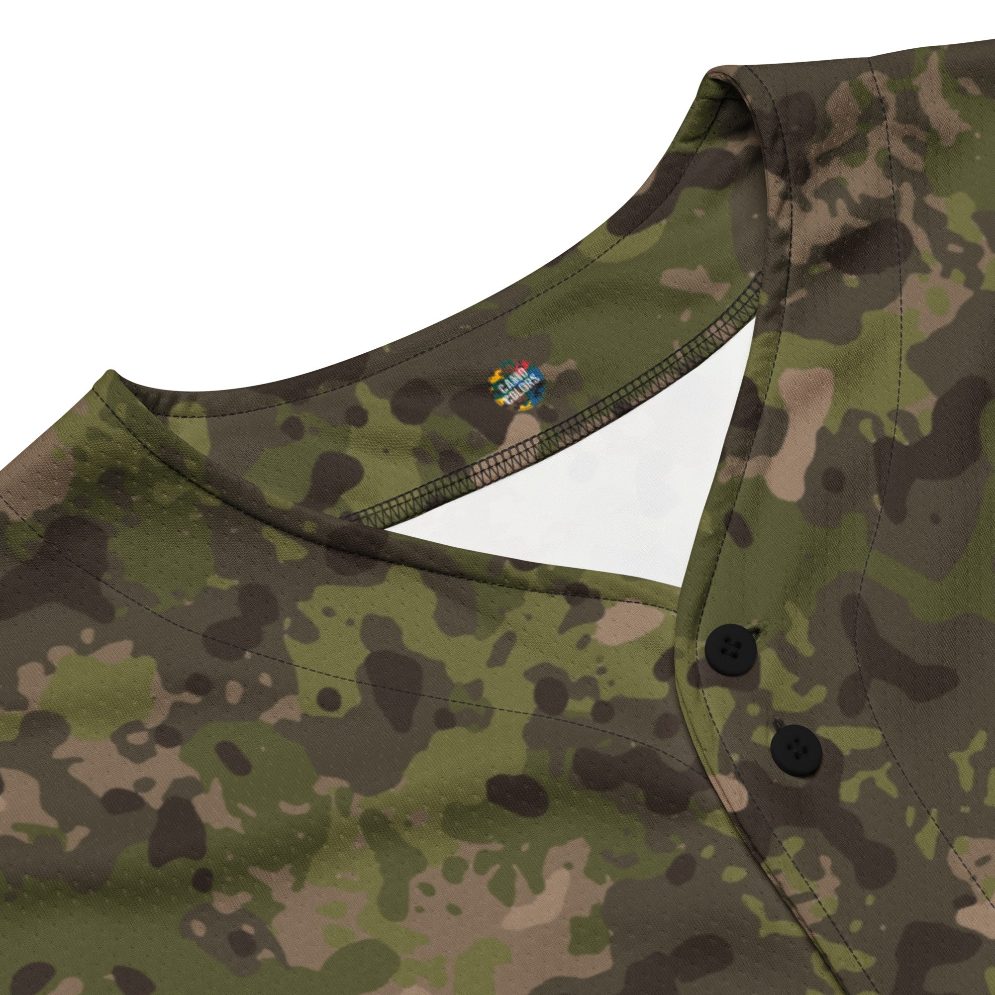 Camo Baseball Jersey | Hunting Brown Camouflage Style Camo Colors