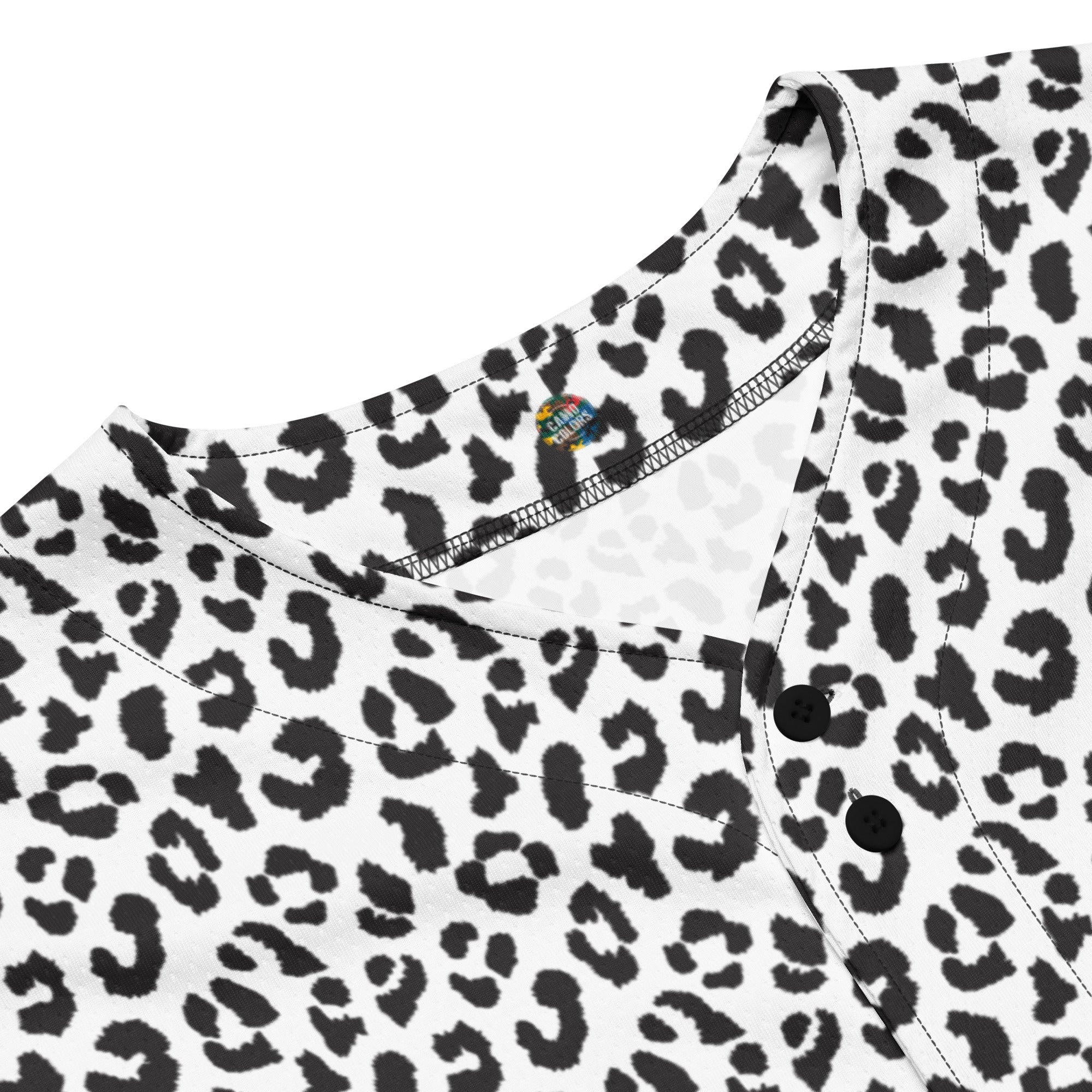 Leopard Jersey | Black and White Pattern Camo Colors