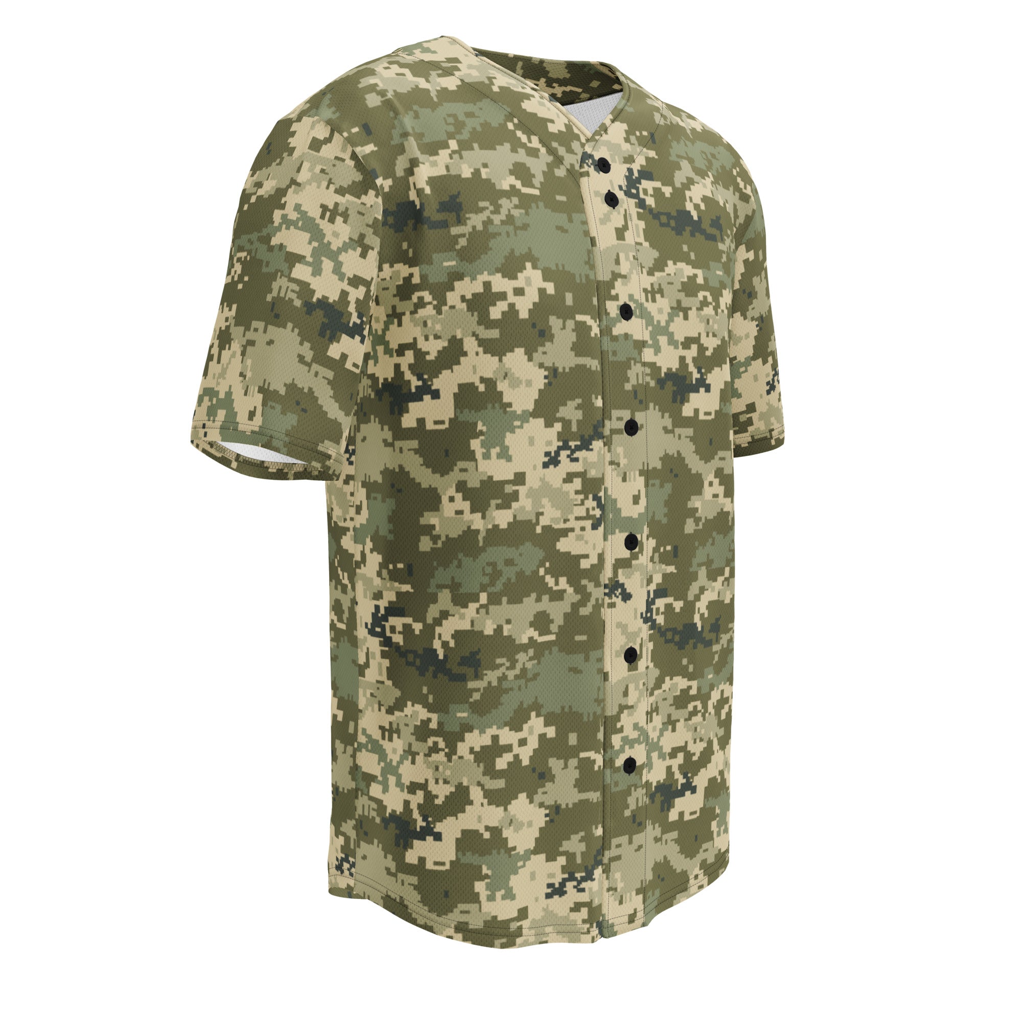 Green Camo Baseball Jersey | Ukraine Green Camouflage Camo Colors