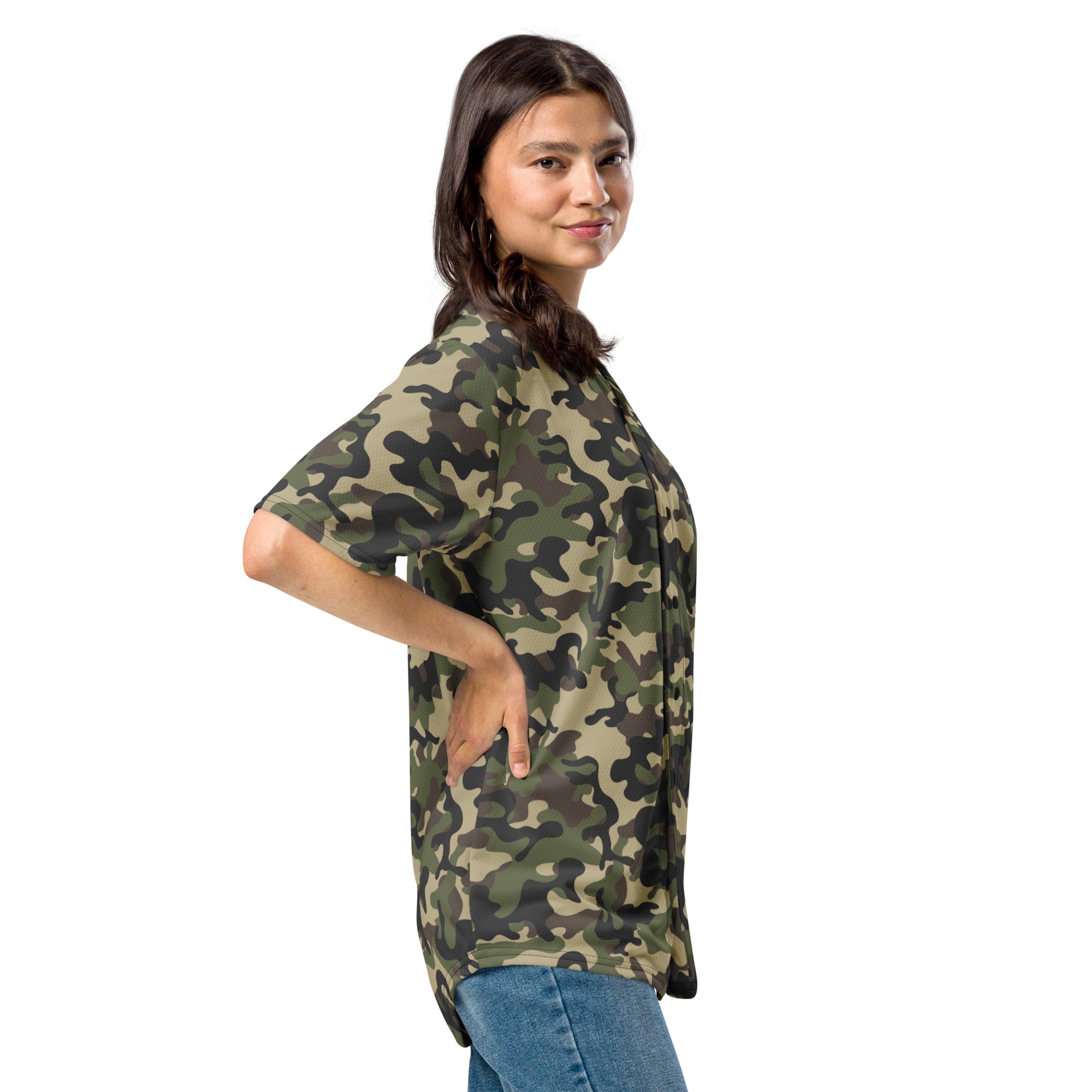 Camo Baseball Jersey | Classic MIlitary Brown Style Camo Colors
