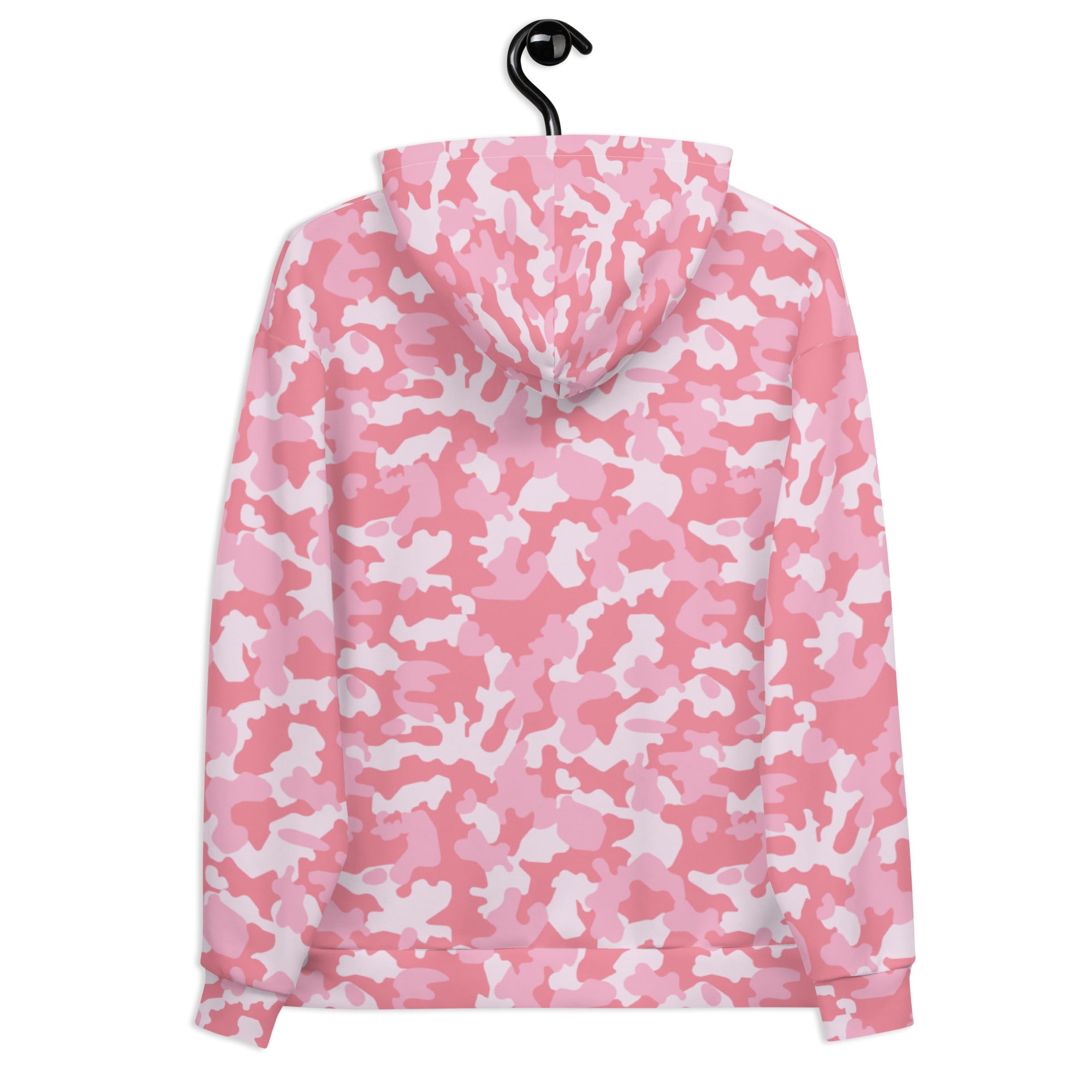 Unisex Hoodie | Camouflage Pattern with Three Shades of Pink Camo Colors