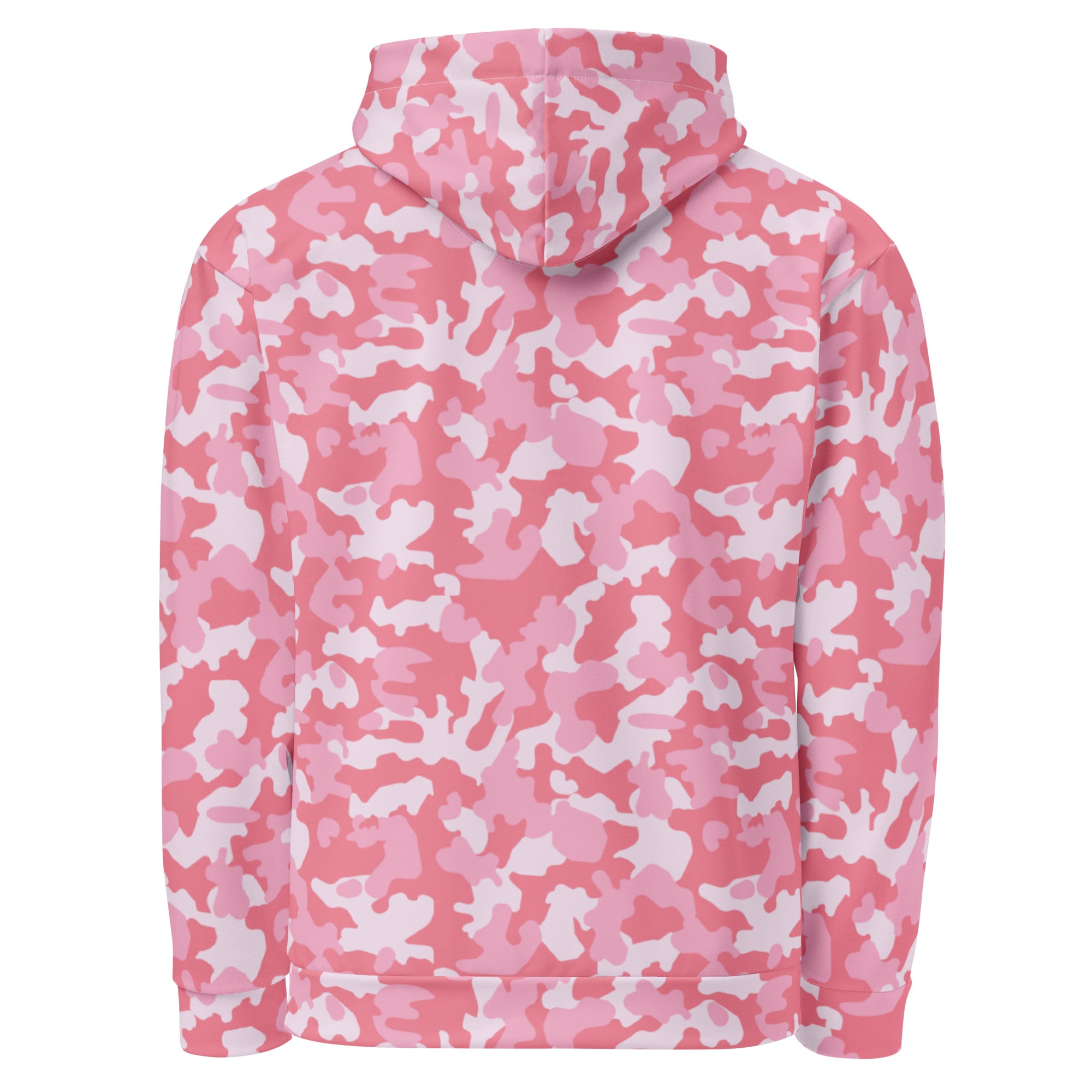 Unisex Hoodie | Camouflage Pattern with Three Shades of Pink Camo Colors