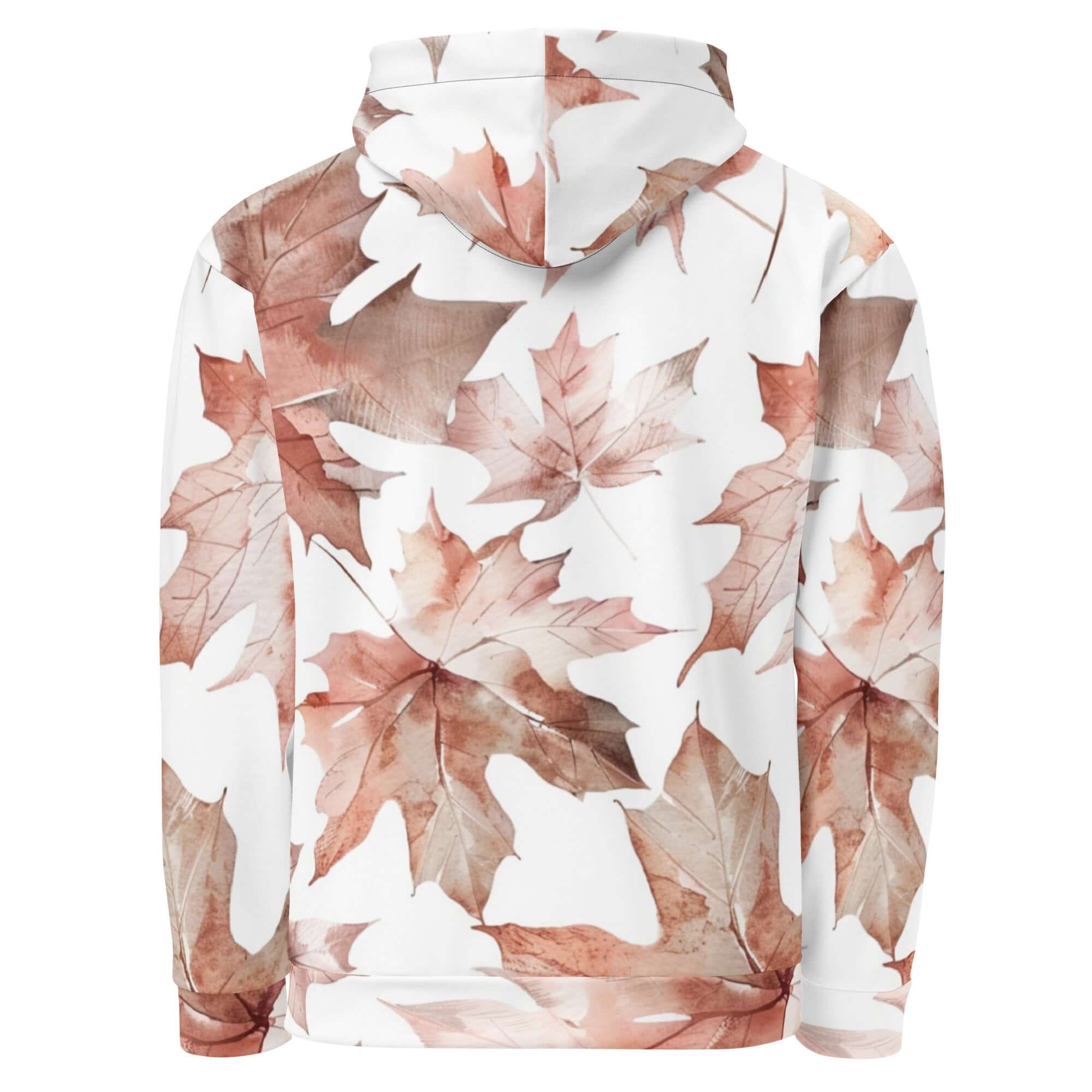 Maple Leaf Hoodie | Soft White Watercolor | Camo Colors