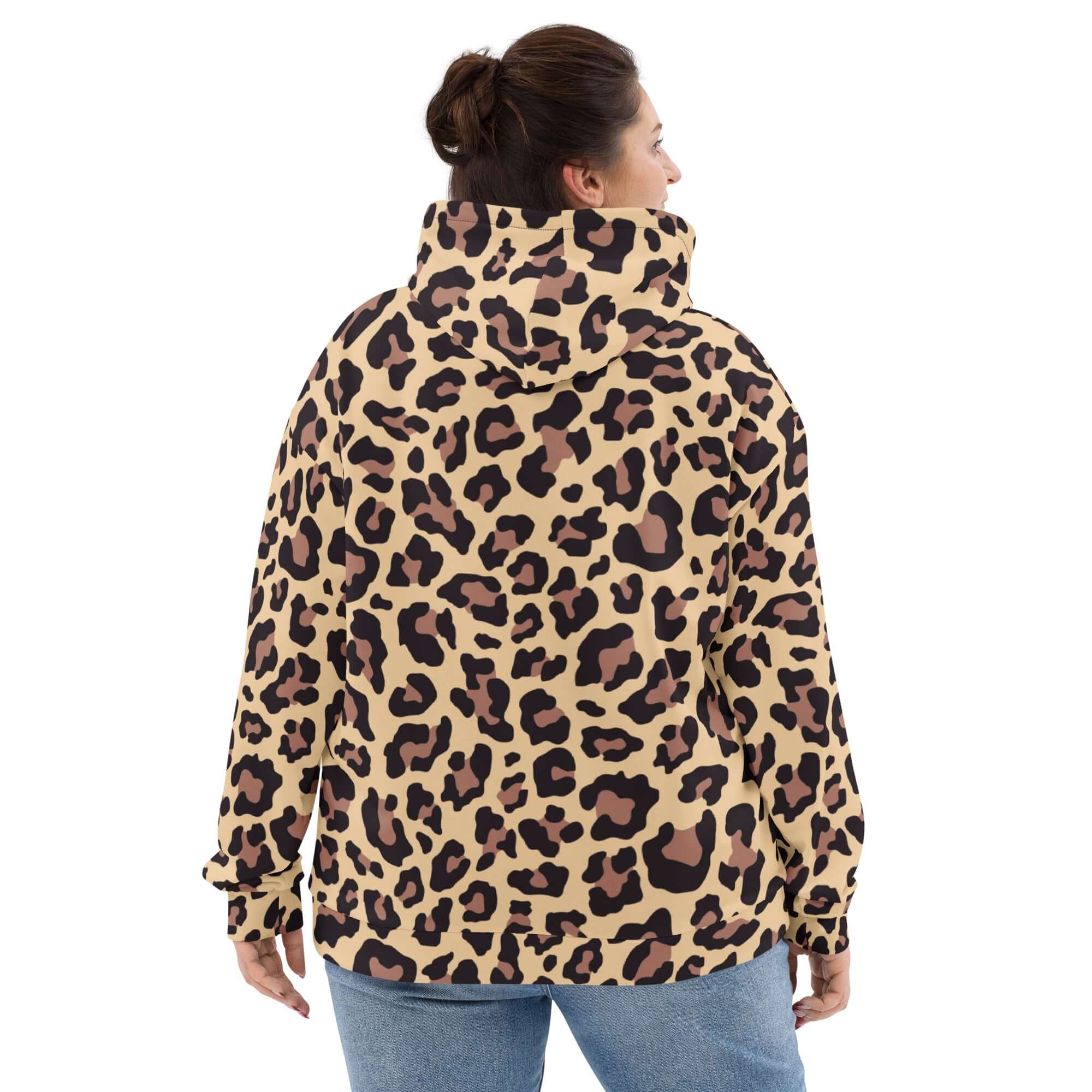 Soft and Heavy Leopard Print Hoodie | Champagne and Pink | Camo Colors