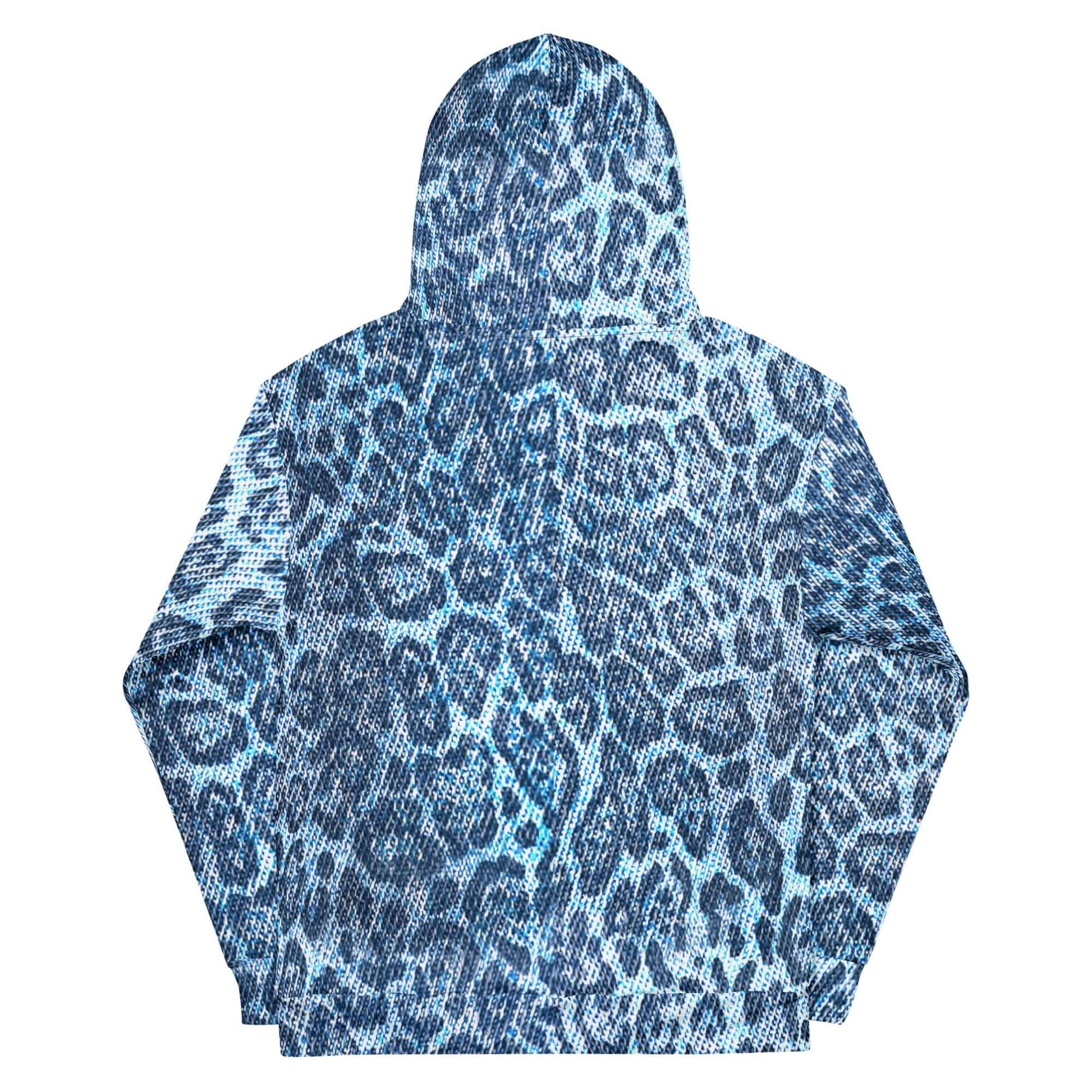 Soft, Thick and Heavy Leopard Print Hoodie | Blue Denim-Style | Camo Colors