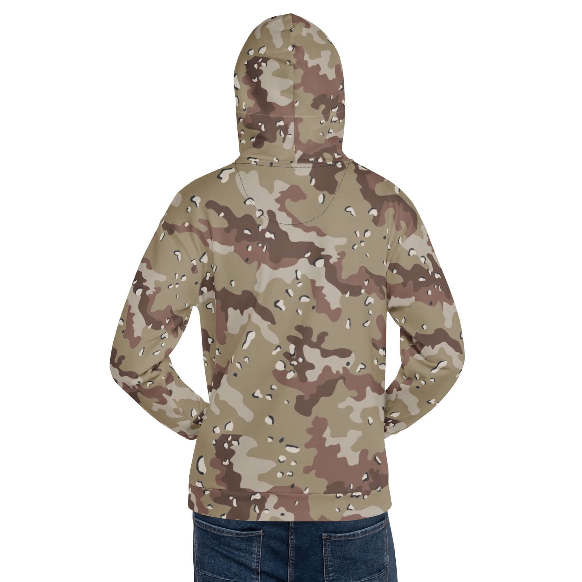 Army Style Hoodie | Brown Desert Camouflage | Camo Colors