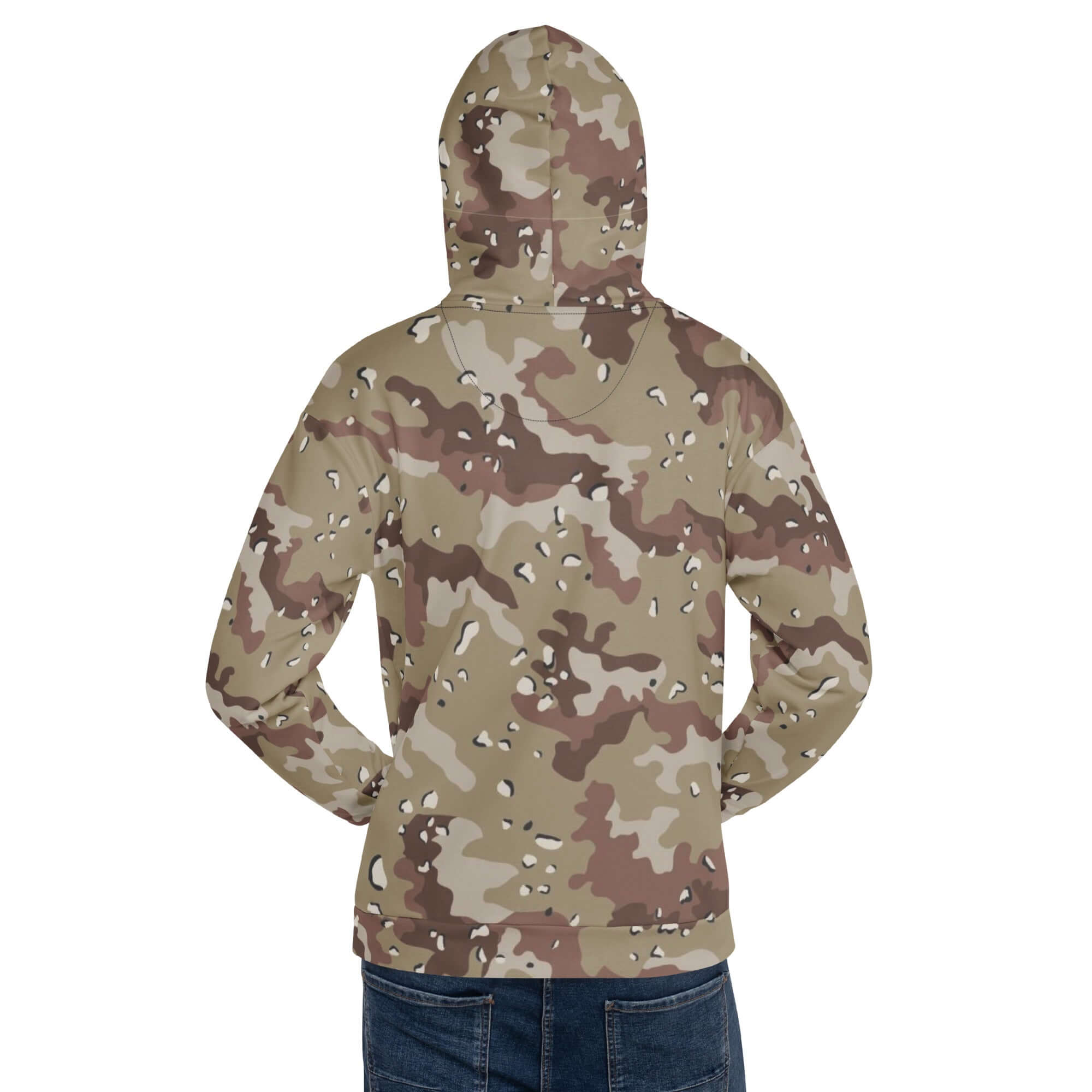 Army Style Hoodie | Brown Desert Camouflage | Camo Colors