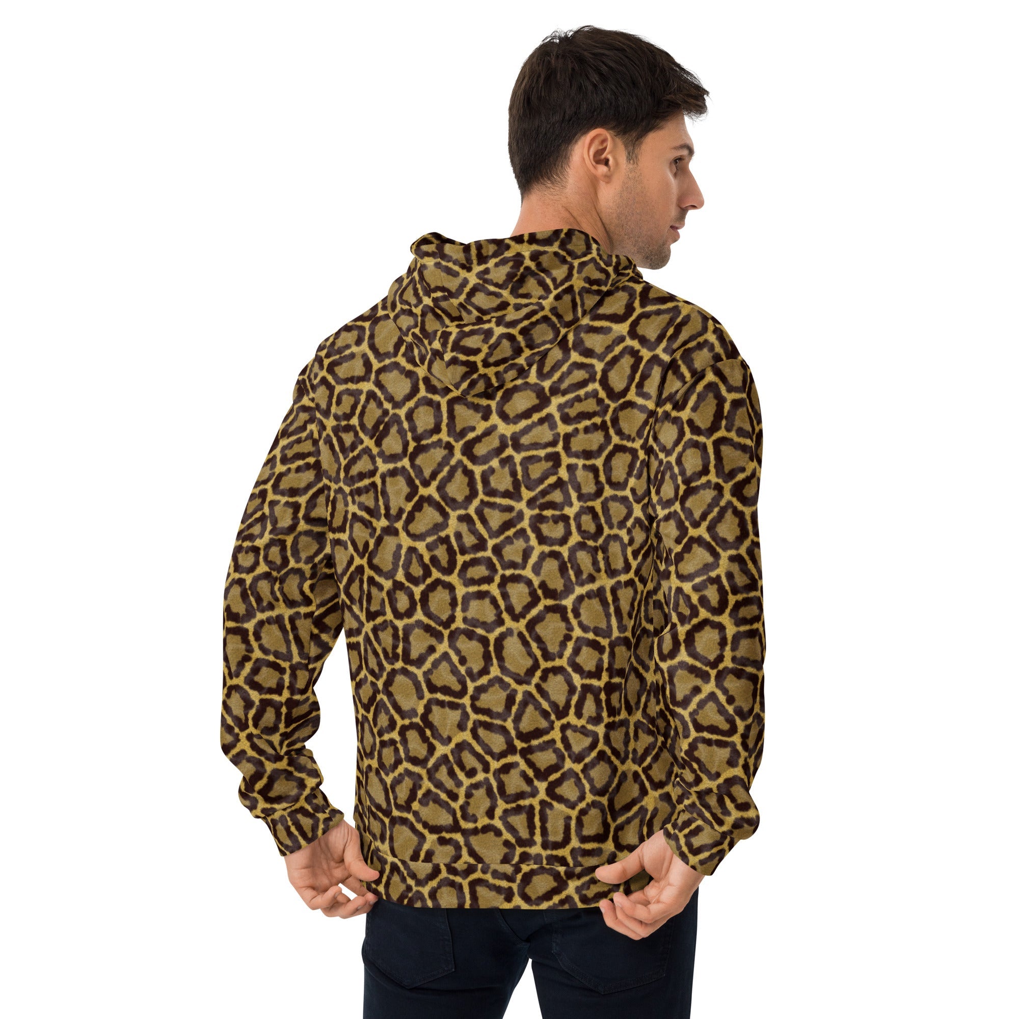 Leopard Print Hoodie | Orange & Gold | Camo Colors