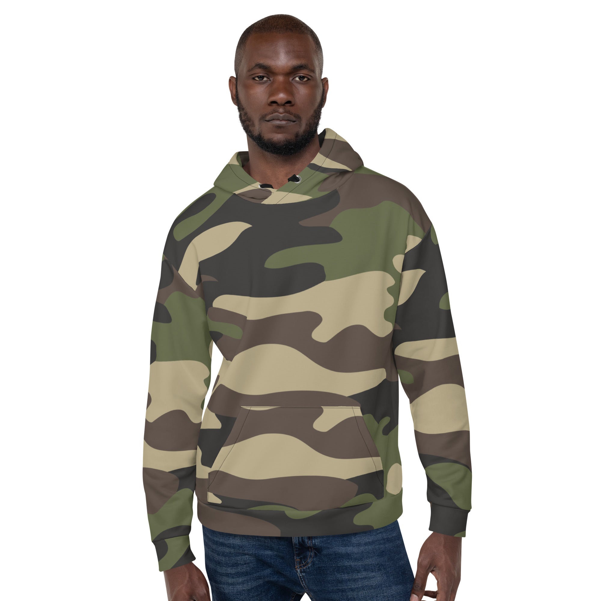 Camo Hoodie | Classic Green Pullover Camo Colors