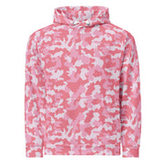 Unisex Hoodie | Camouflage Pattern with Three Shades of Pink Camo Colors