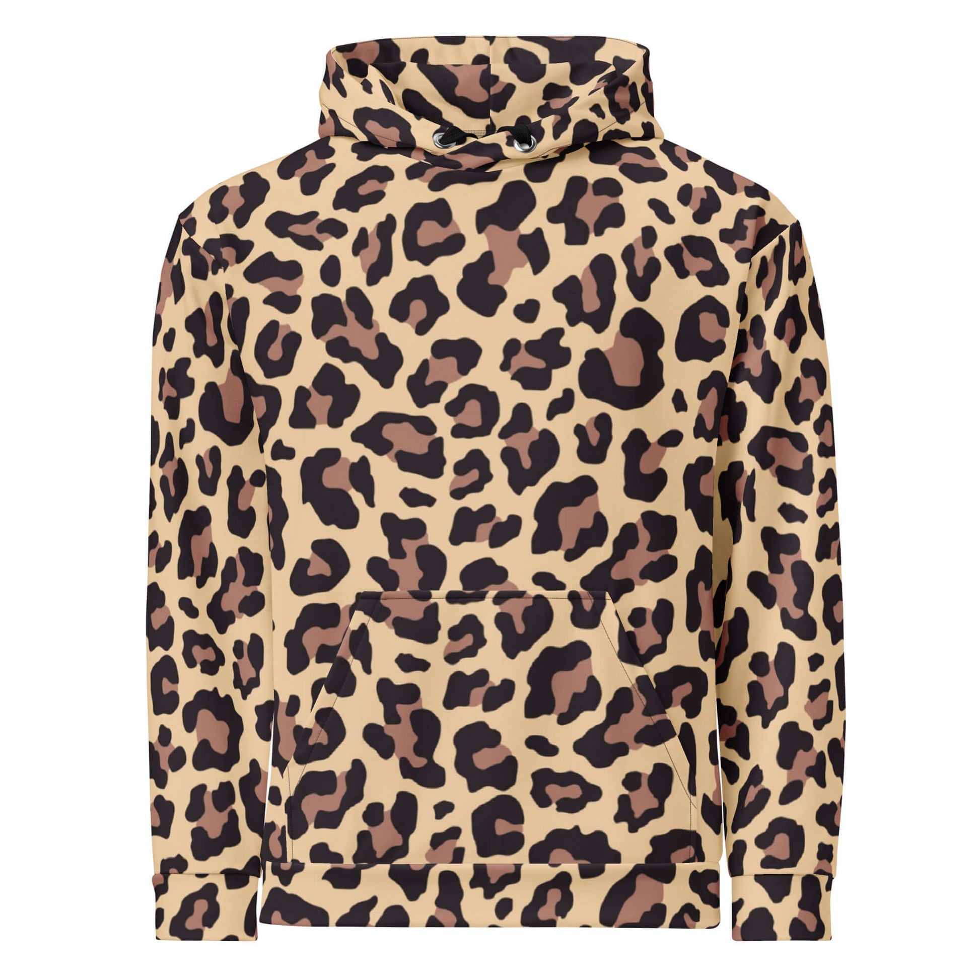 Soft and Heavy Leopard Print Hoodie | Champagne and Pink | Camo Colors