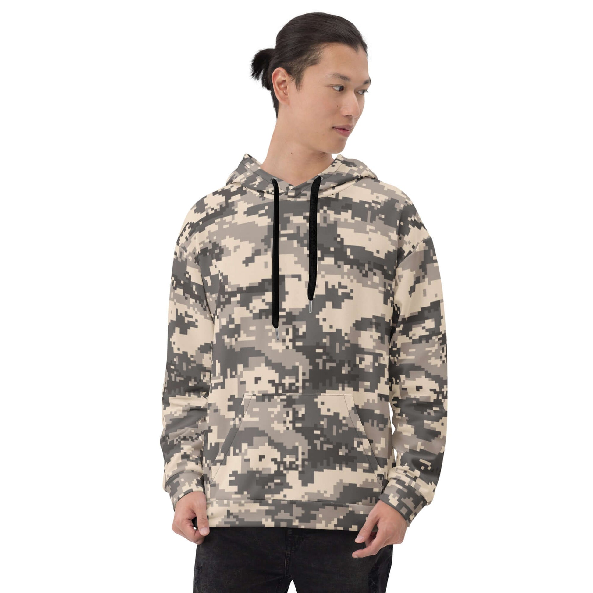 Brown Desert Digital Camouflage Hoodie | Soft and Heavy | Camo Colors