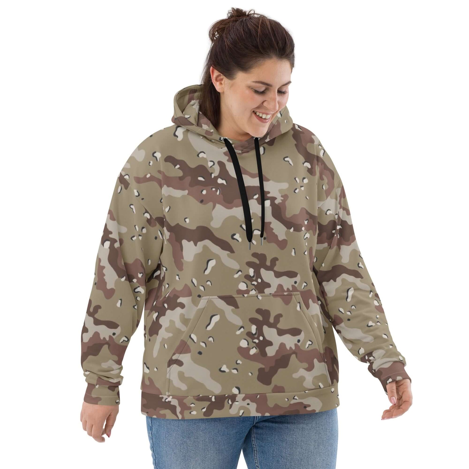 Army Style Hoodie | Brown Desert Camouflage | Camo Colors