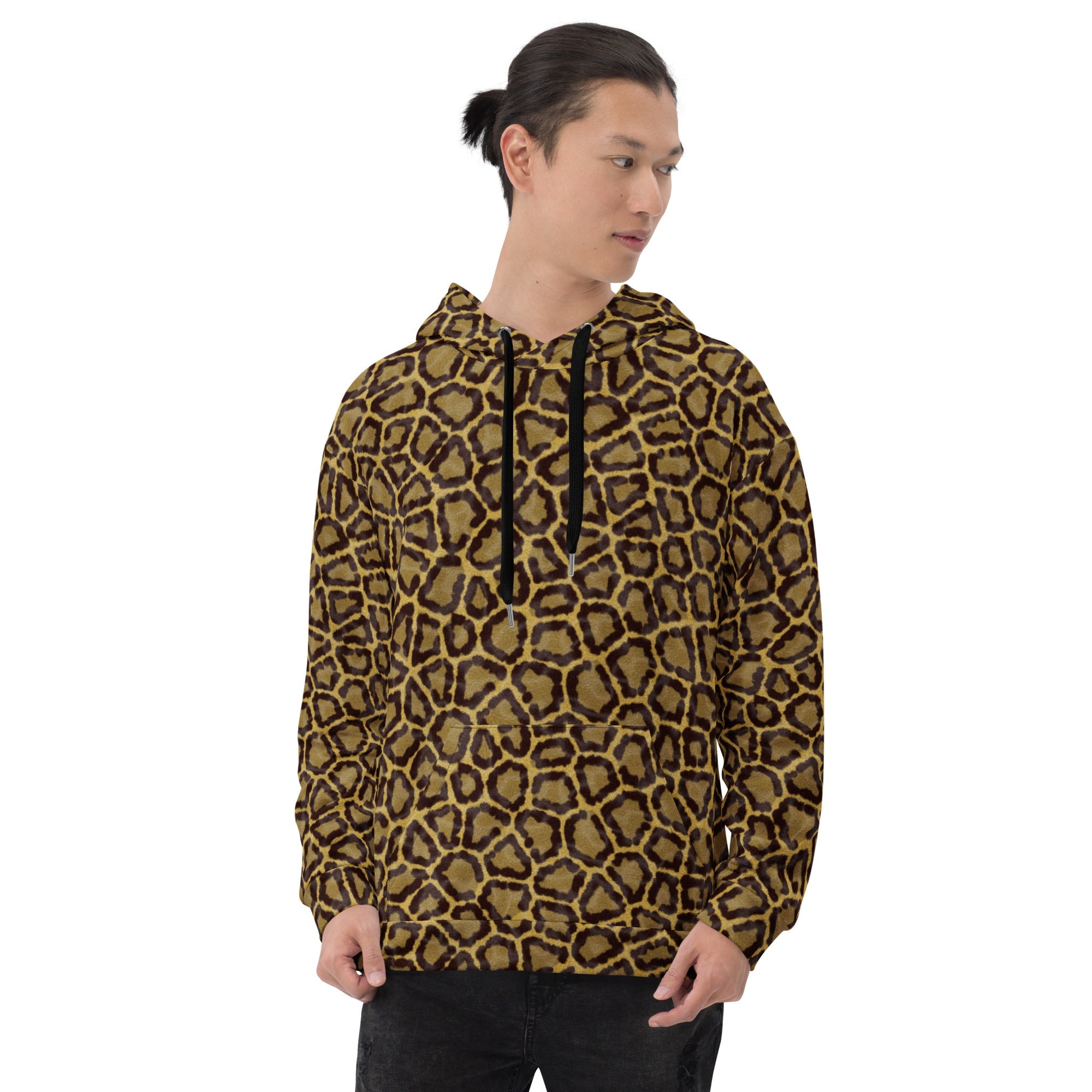 Leopard Print Hoodie | Orange & Gold | Camo Colors