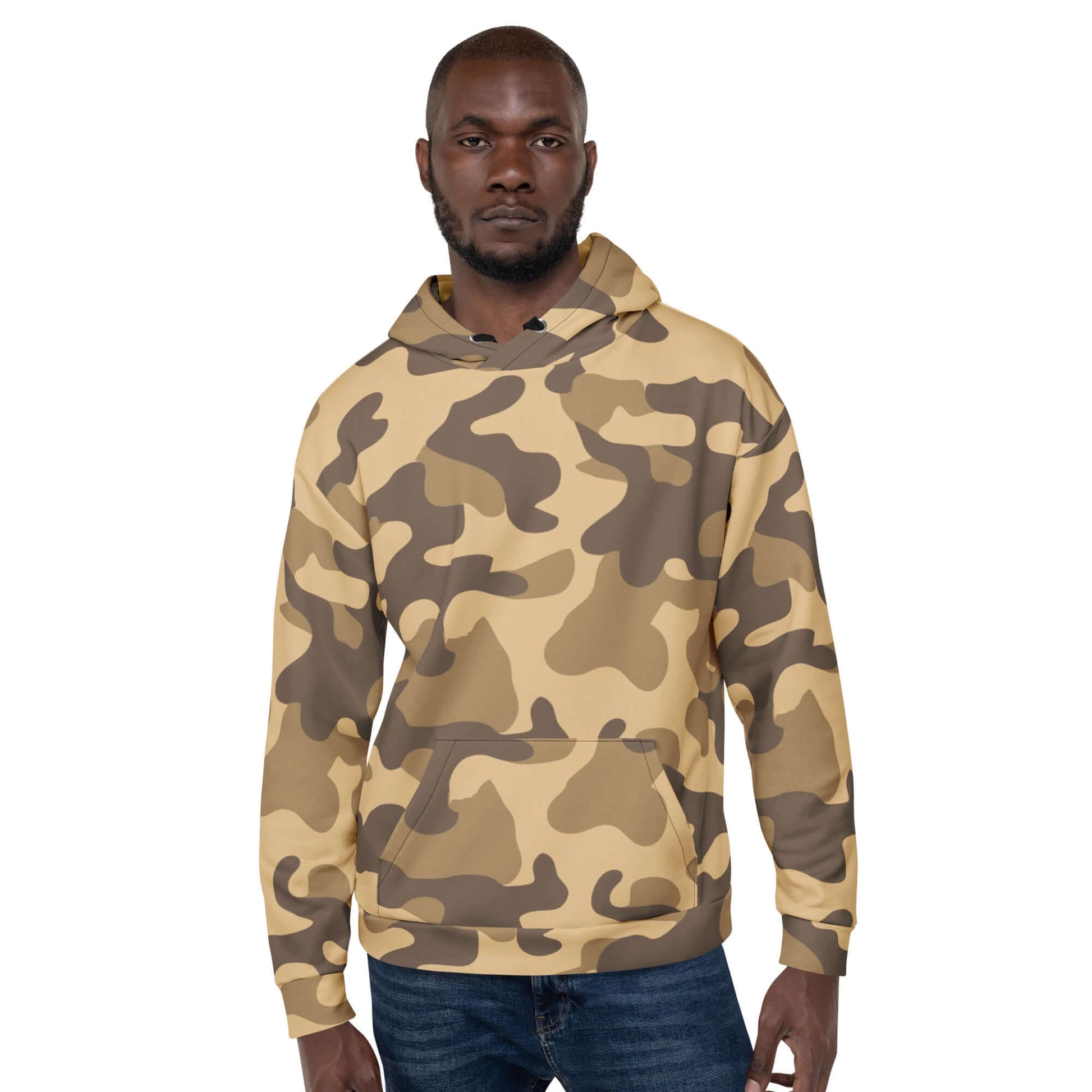 Camo Colors | Army-Style Hoodie in Khaki Camo