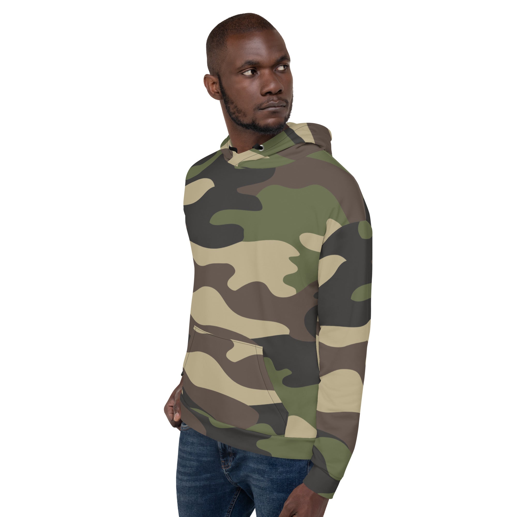 Camo Hoodie | Classic Green Pullover Camo Colors