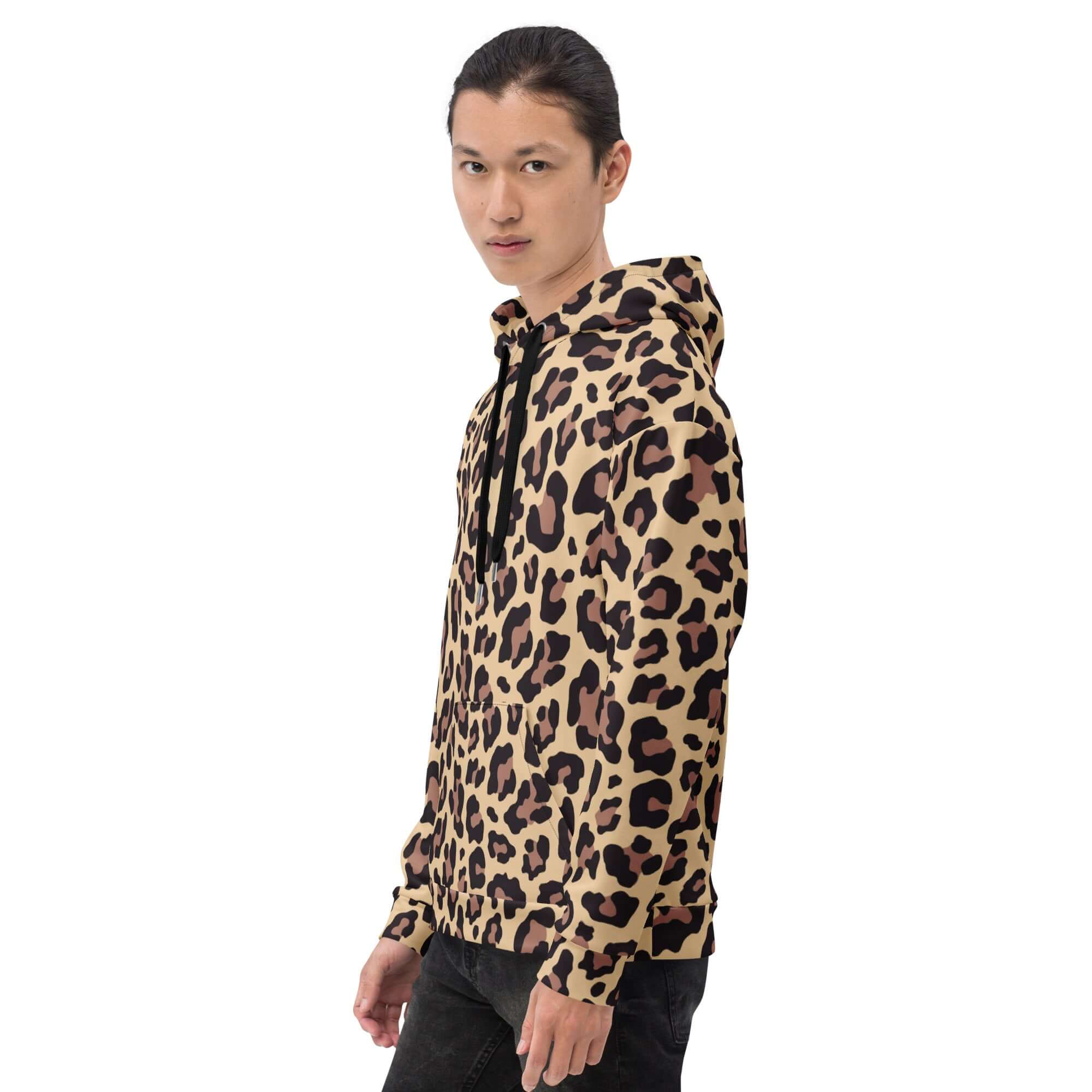 Soft and Heavy Leopard Print Hoodie | Champagne and Pink | Camo Colors