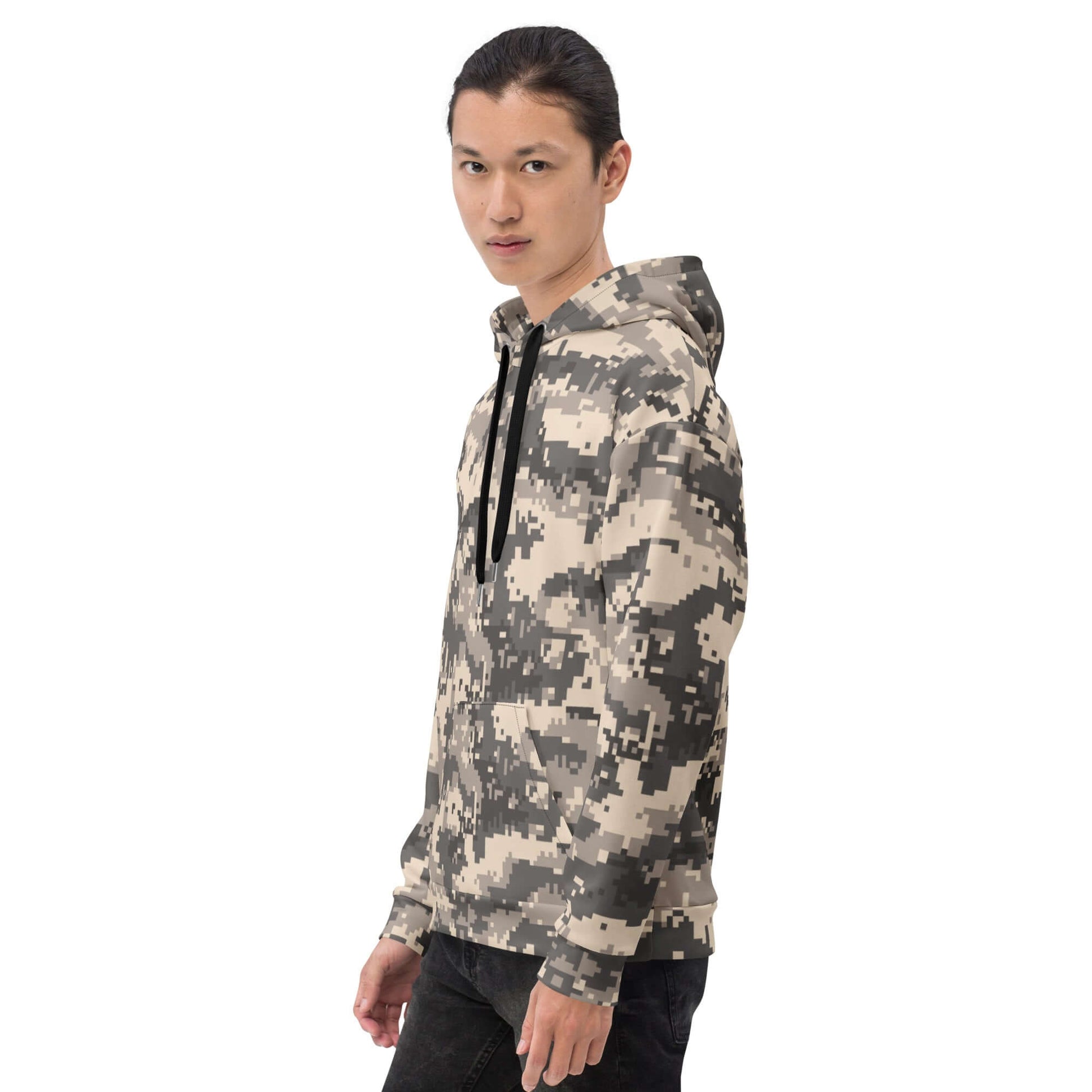 Brown Desert Digital Camouflage Hoodie | Soft and Heavy | Camo Colors