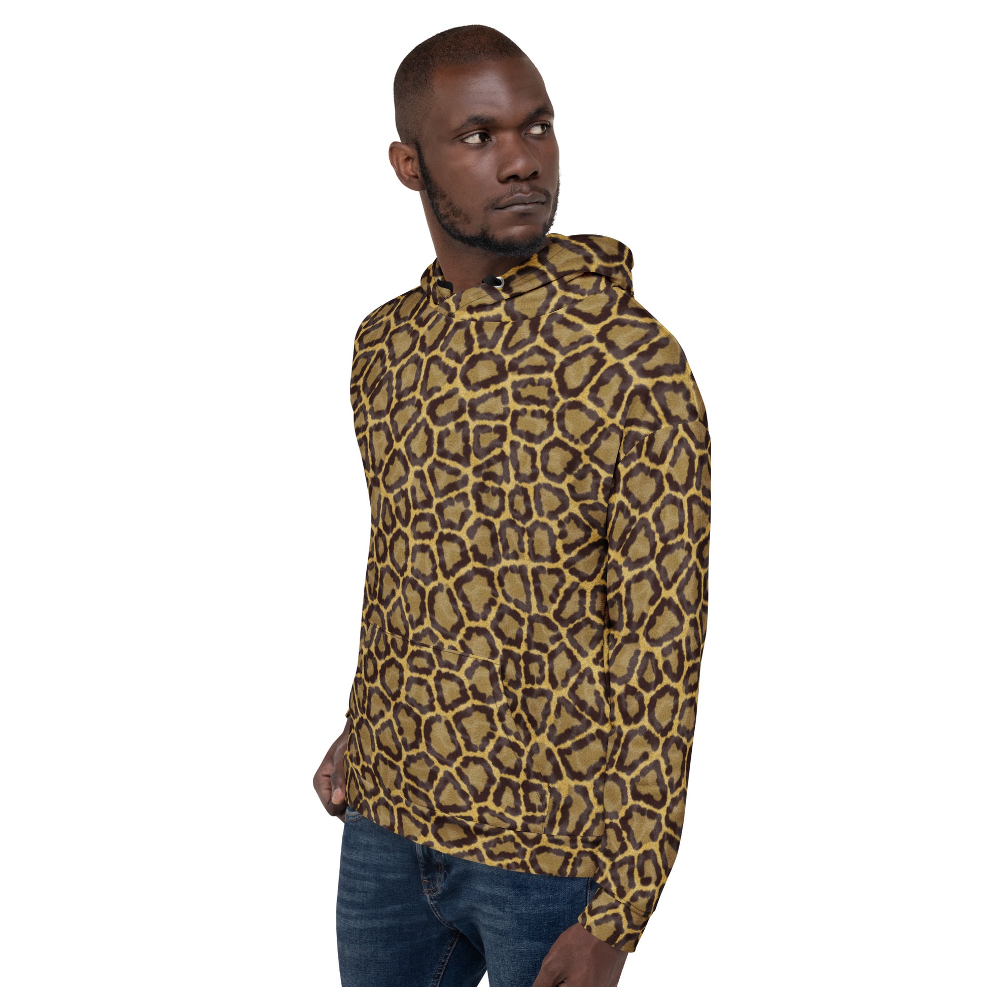 Leopard Print Hoodie | Orange & Gold | Camo Colors