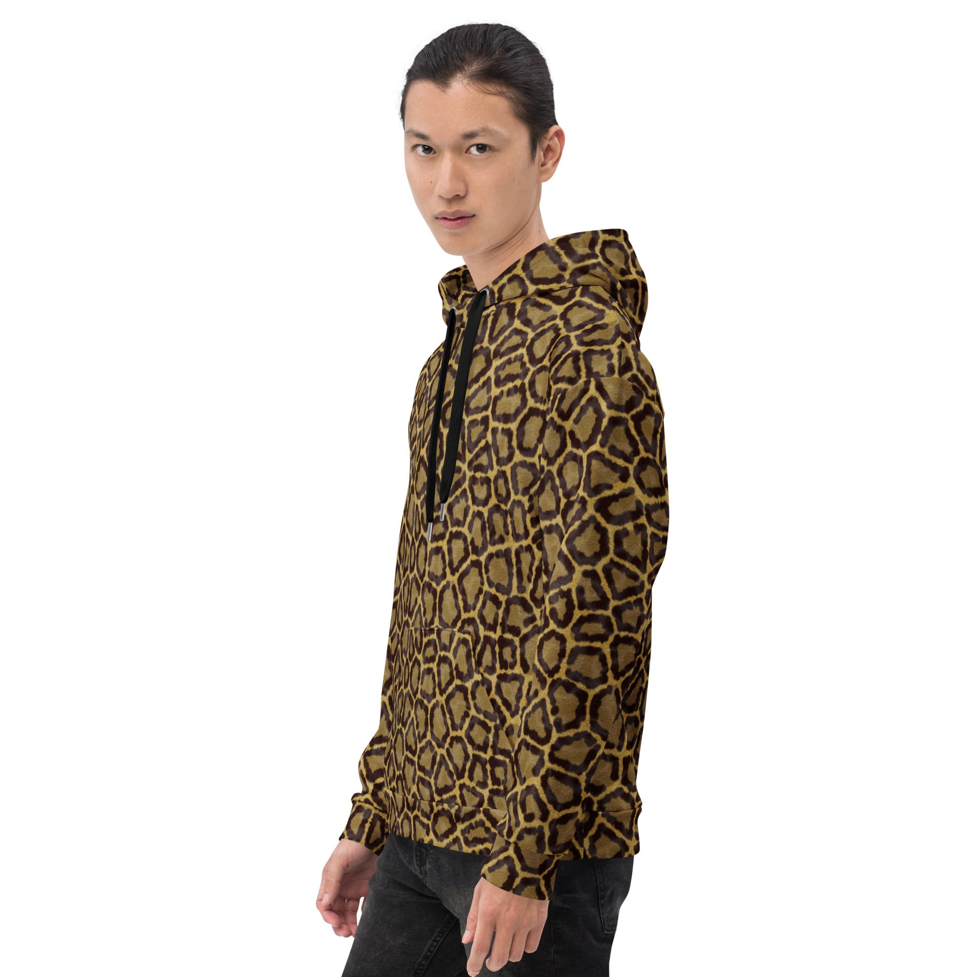 Leopard Print Hoodie | Orange & Gold | Camo Colors