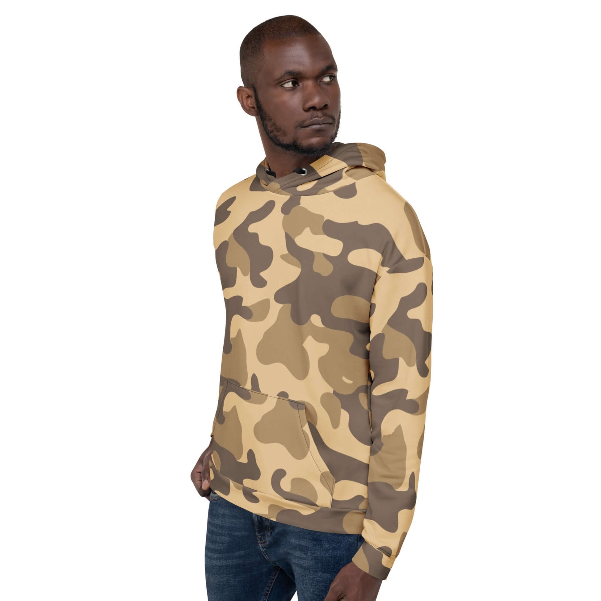 Camo Colors | Army-Style Hoodie in Khaki Camo