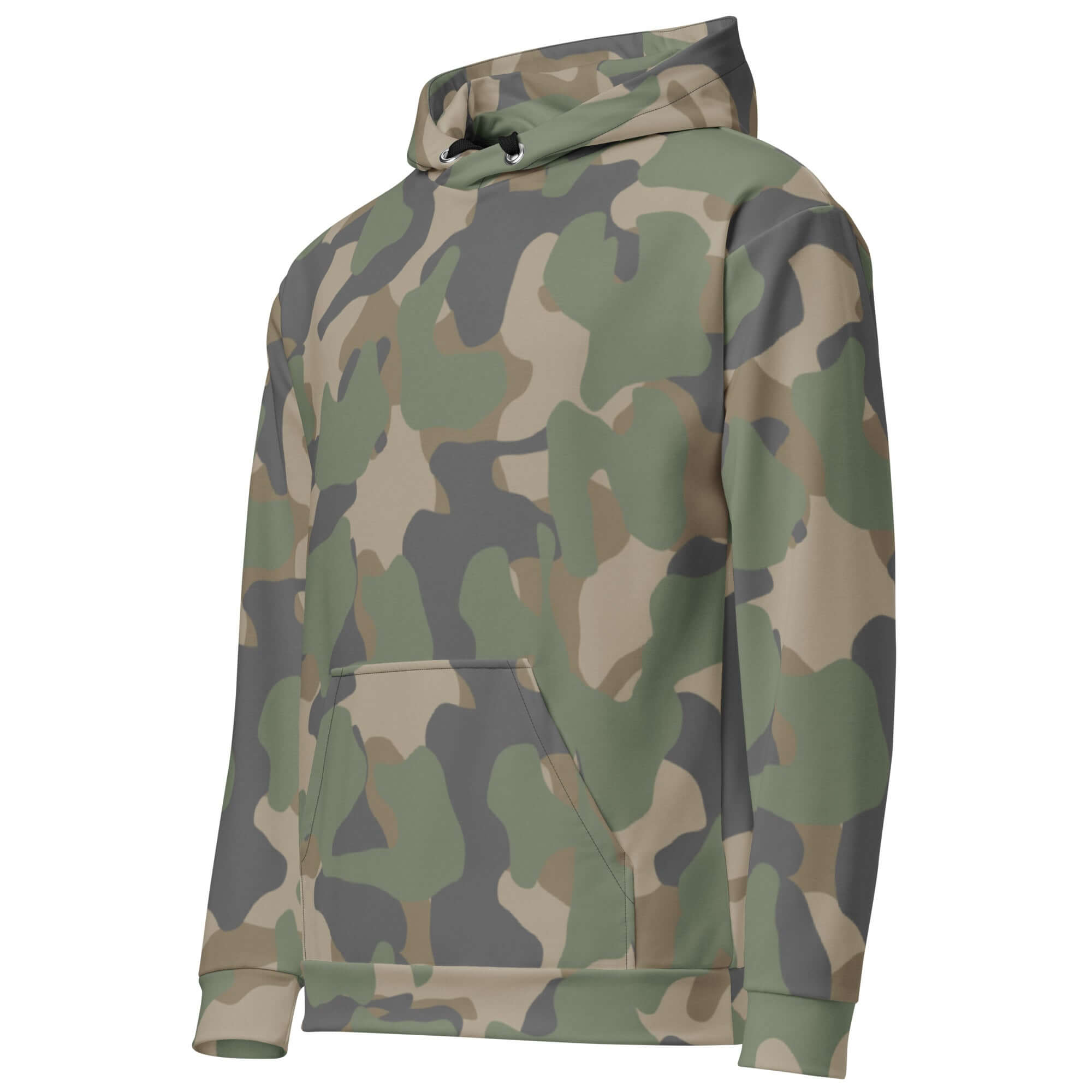 Camo Colors | Army-Style Hoodie in Green and Gray Camo