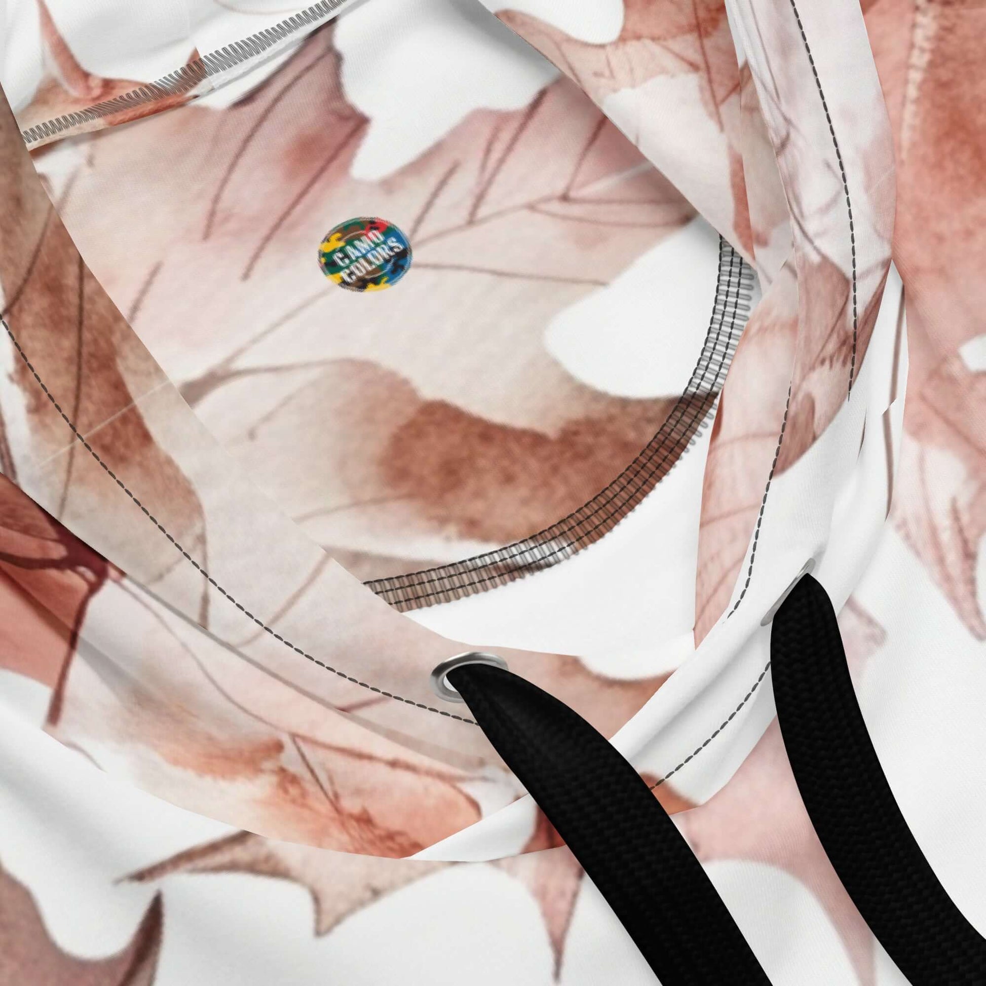 Maple Leaf Hoodie | Soft White Watercolor | Camo Colors