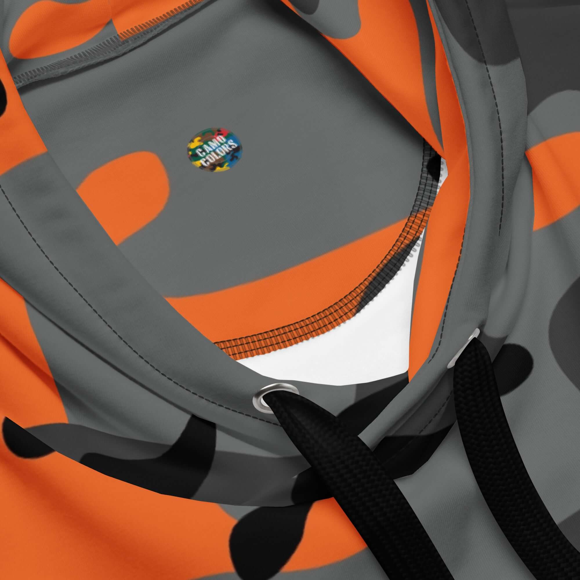 Soft, Thick and Heavy Camo Hoodie in Orange and Black | Camo Colors