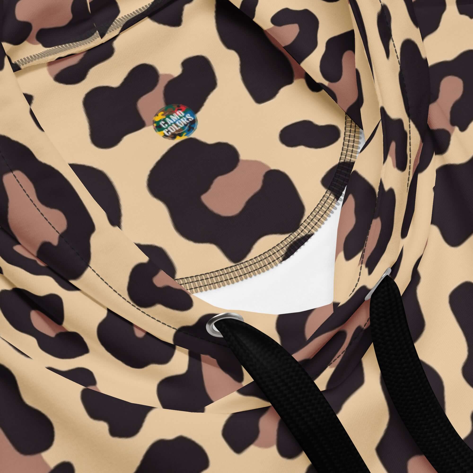 Soft and Heavy Leopard Print Hoodie | Champagne and Pink | Camo Colors