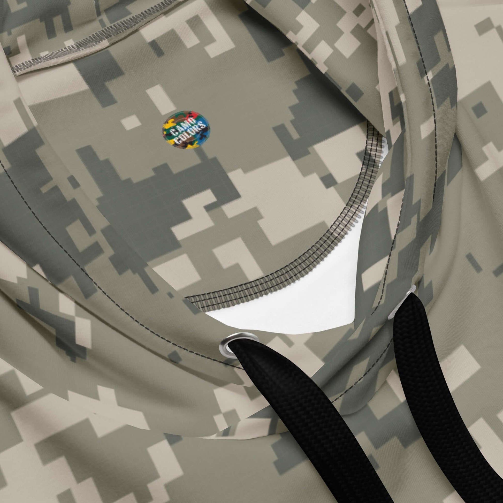 Soft and Heavy Camo Hoodie in Khaki Pixel Print | Camo Colors