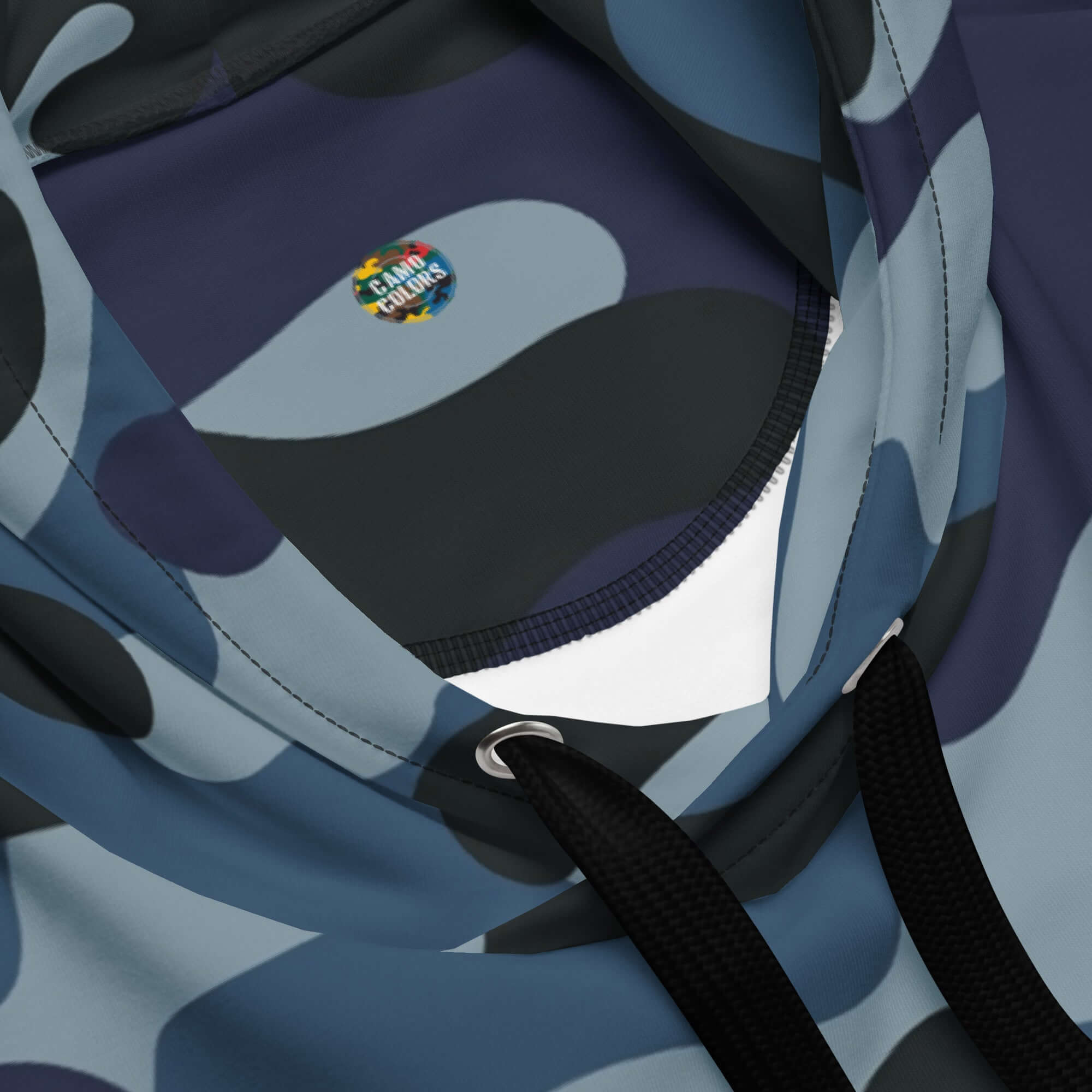 Army Blue Camouflage Hoodie | US Marines Texture | Camo Colors