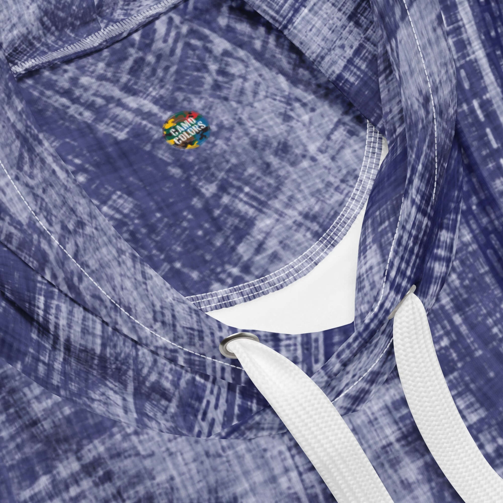 Camo Colors | Blue Wash Denim-Style Hoodie