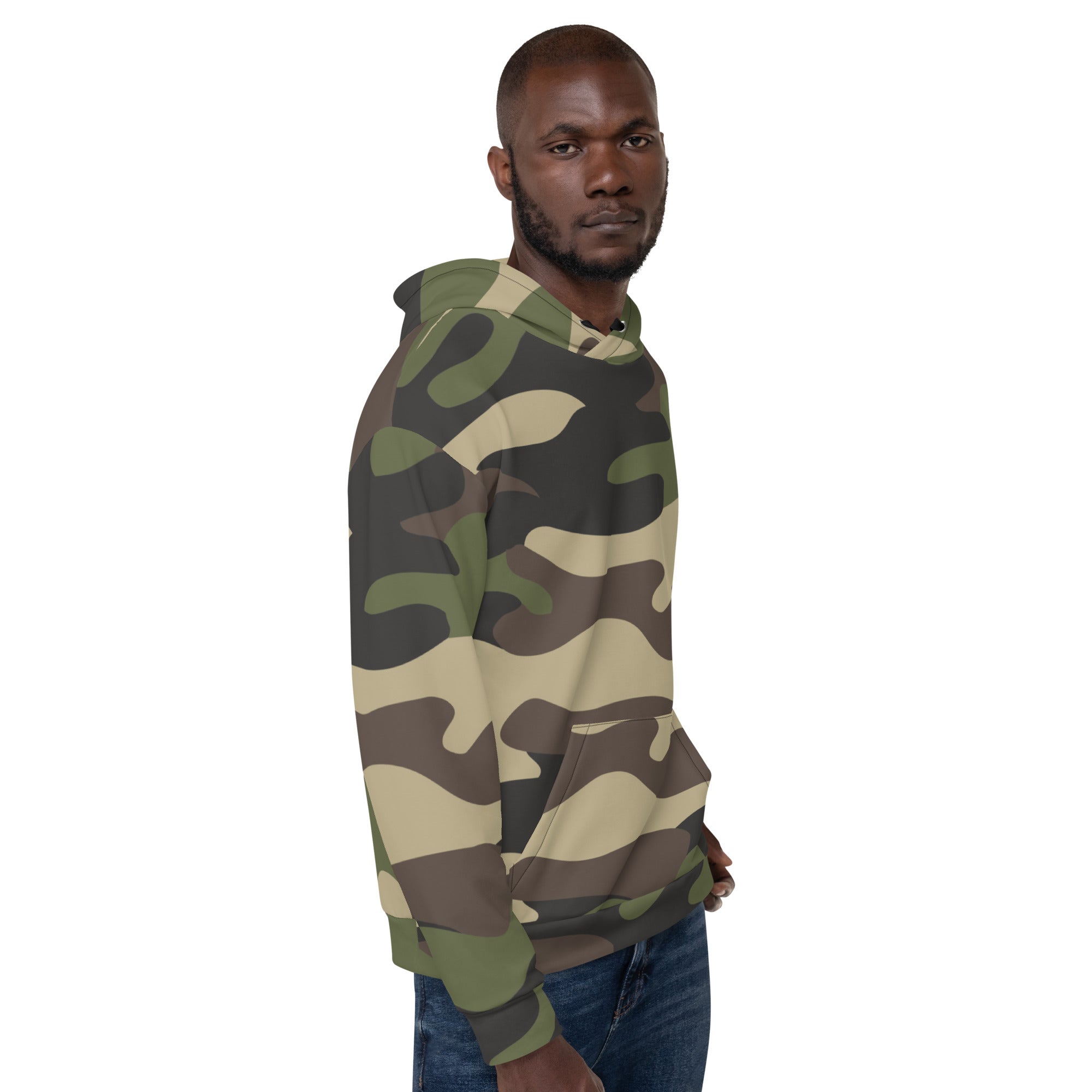 Camo Hoodie | Classic Green Pullover Camo Colors
