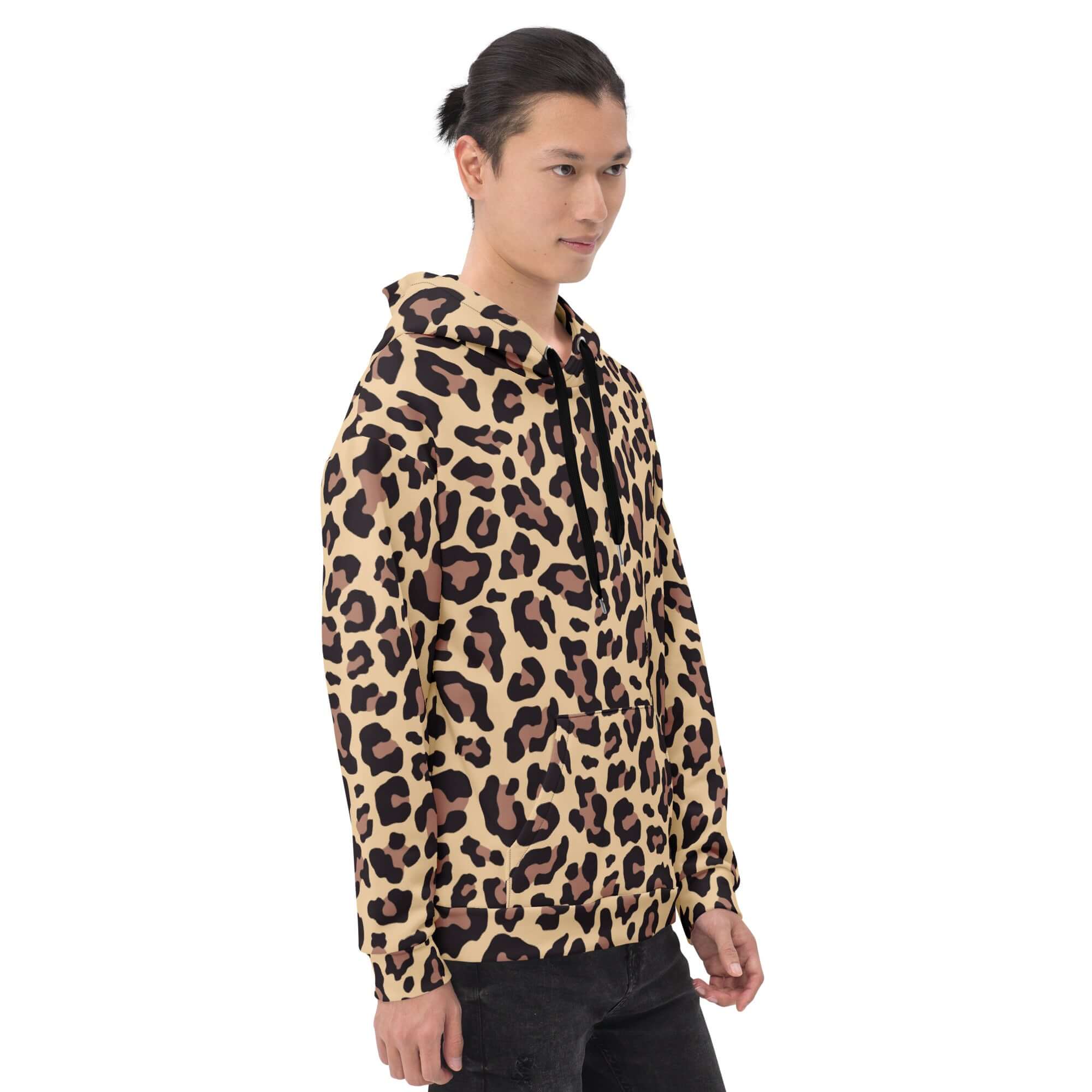 Soft and Heavy Leopard Print Hoodie | Champagne and Pink | Camo Colors
