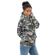 Military Camouflage Hoodie | Khaki, Charcoal and Brown | Camo Colors