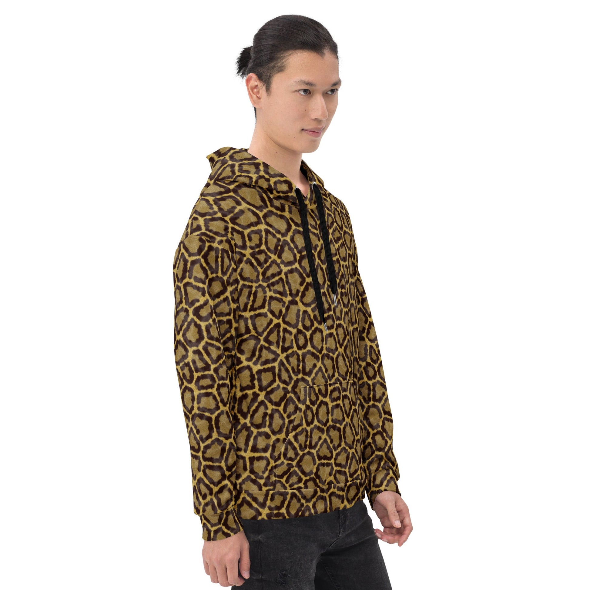 Leopard Print Hoodie | Orange & Gold | Camo Colors