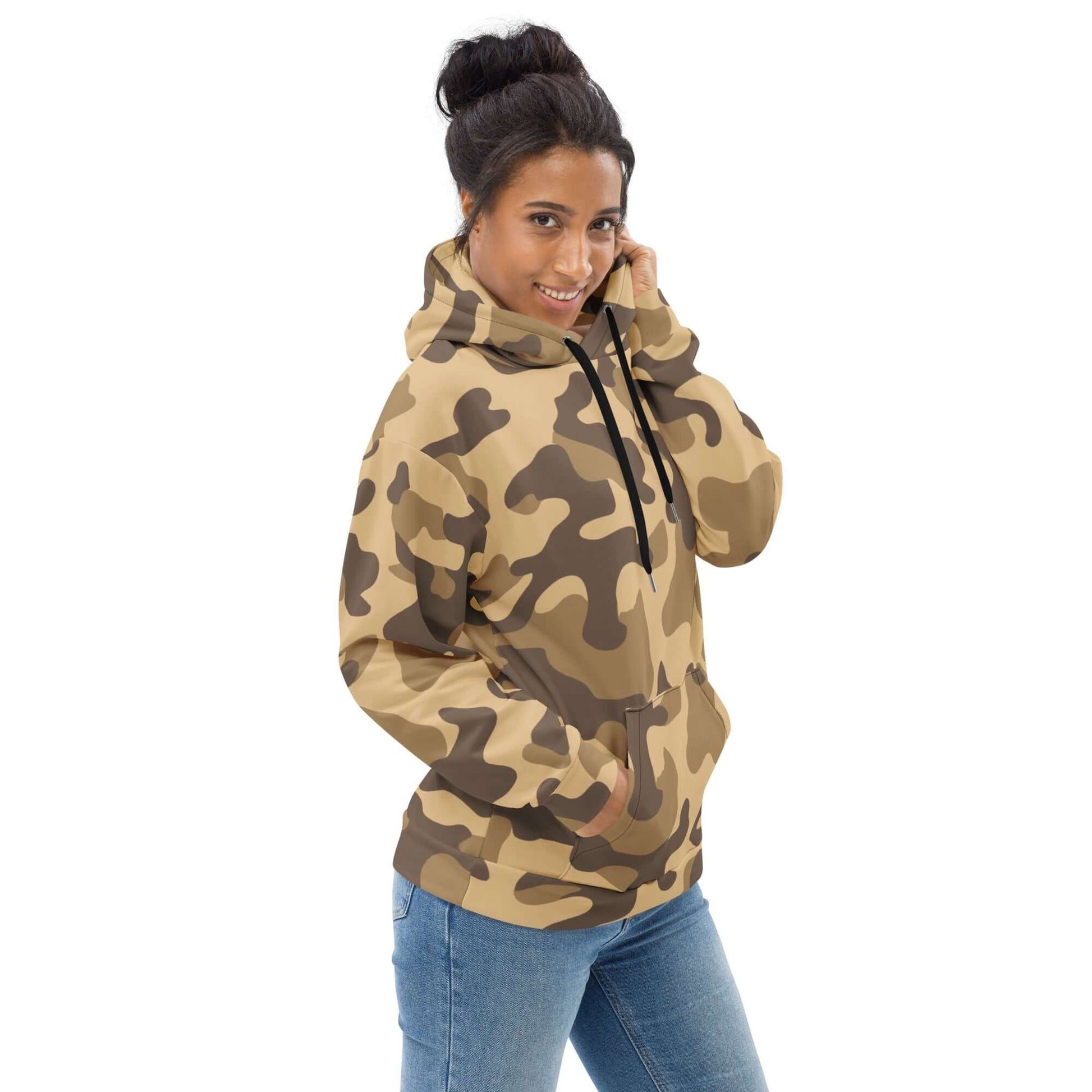 Camo Colors | Army-Style Hoodie in Khaki Camo