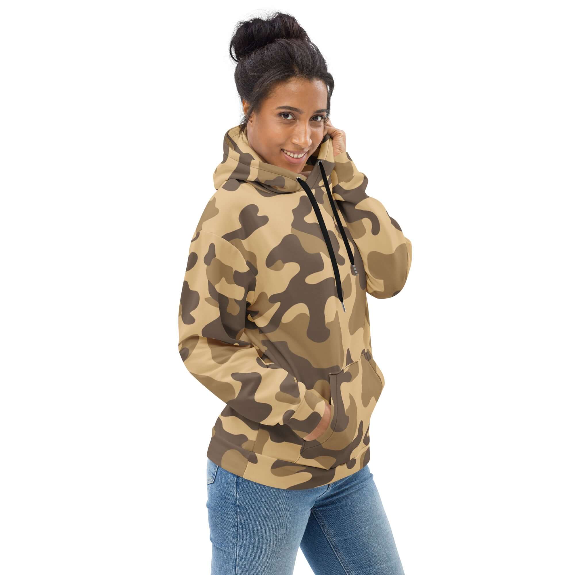 Camo Colors | Army-Style Hoodie in Khaki Camo