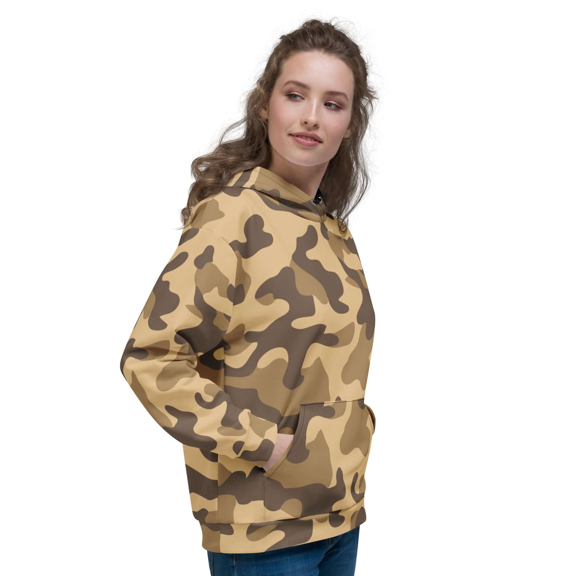 Camo Colors | Army-Style Hoodie in Khaki Camo